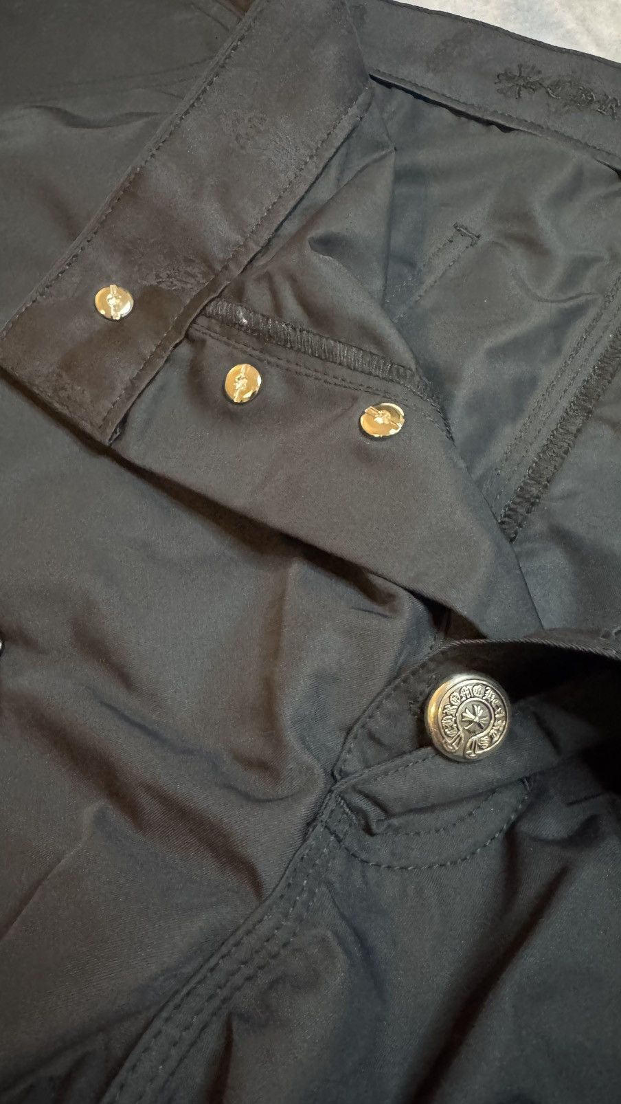 Chrome Hearts Chrome Hearts Sz 38 Nylon/Leather Knee Carpenter Pants Size US 38 / EU 54 - 6 Thumbnail