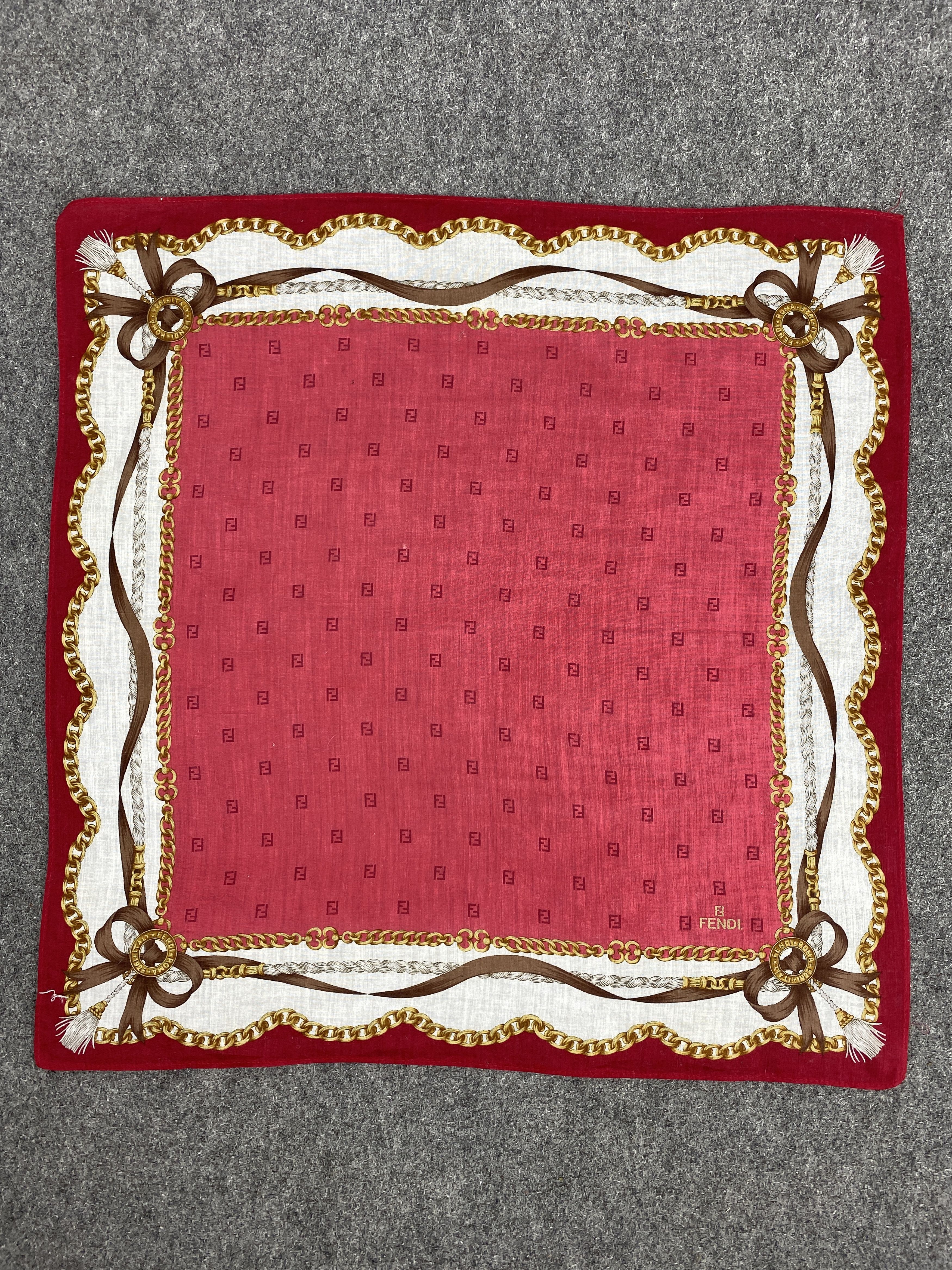Fendi Vintage Fendi Handkerchief / Nerckerchief KT0352 Size ONE SIZE - 4 Thumbnail