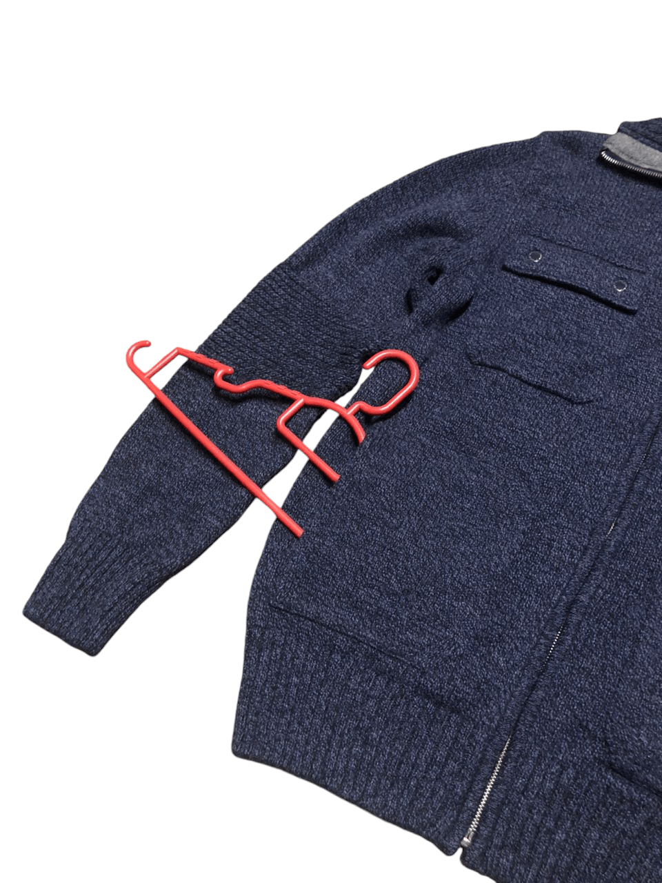 Barbour RARE🔥Barbour Motorcycle Knit Wool Zipper Jacket Size US M / EU 48-50 / 2 - 14 Thumbnail