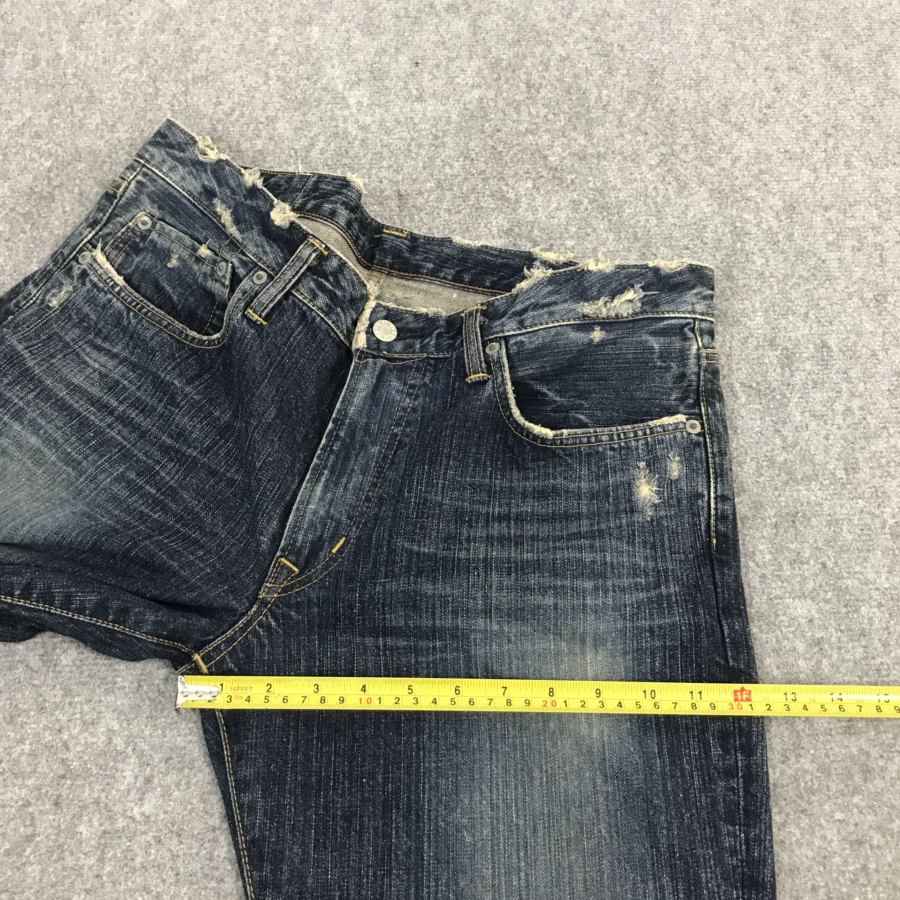 Edwin × Japanese Brand Flared edwin Japan bootcut distressed jeans Size US 34 / EU 50 - 10 Thumbnail