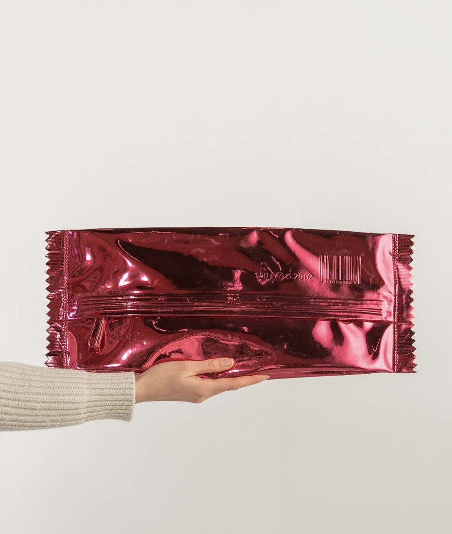 H&M × Maison Margiela 🍬 Maison Margiela x H&M metallic silver candy clutch Size ONE SIZE - 2 Thumbnail