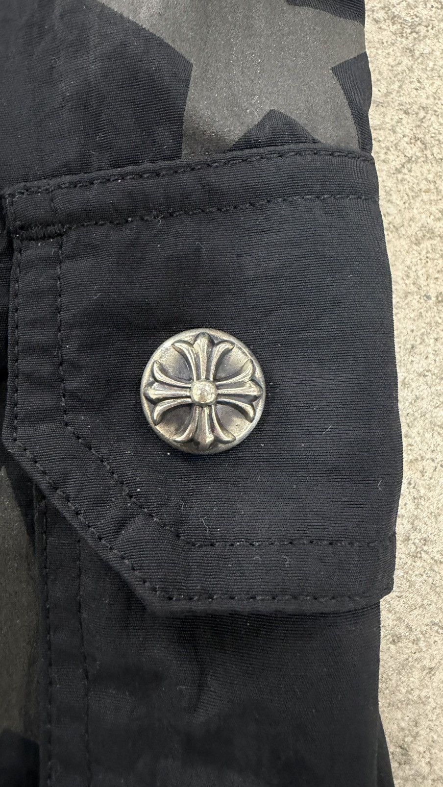 Chrome Hearts RARE!Chrome Hearts Black Star Cross Patch Swimshorts Size US 28 / EU 44 - 4 Thumbnail