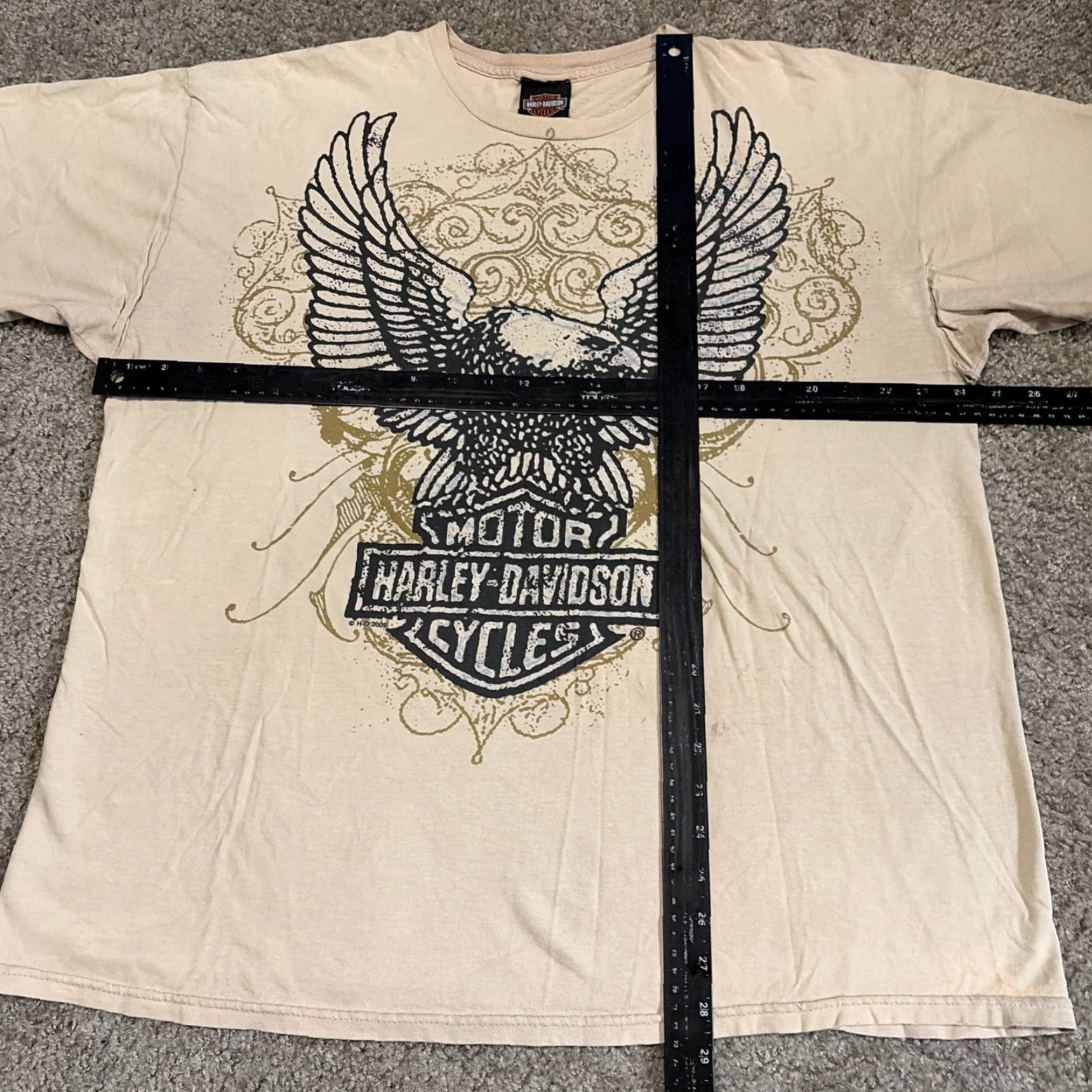 Harley Davidson VINTAGE Harley-Davidson T-Shirt Men XL Beige Florida 2009 Y2K Eagle Motorcycle Orlando Tan/Biege? Size US XL / EU 56 / 4 - 6 Thumbnail