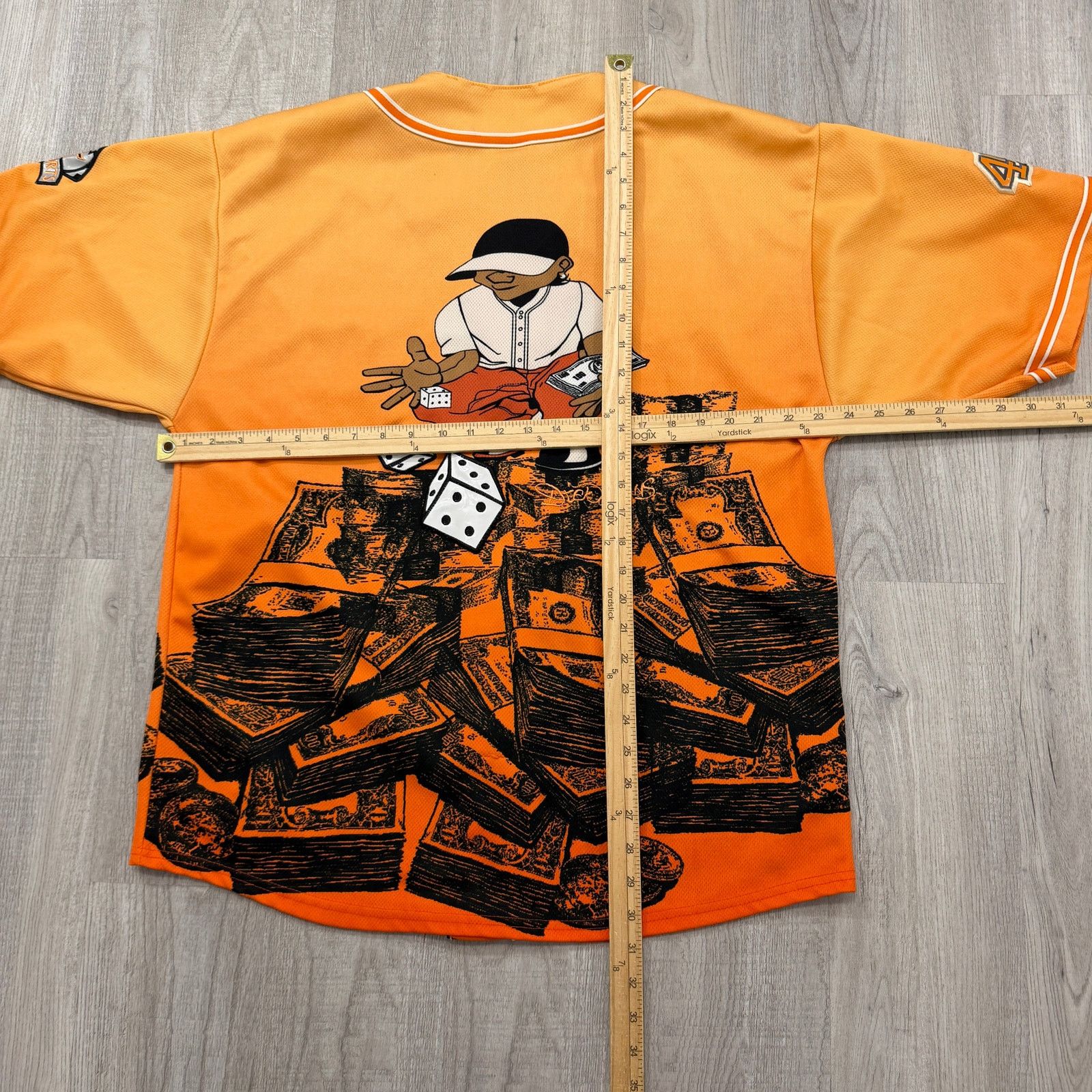 Vintage Vintage TAIGA DTEK Baseball Jersey Shirt Men's XL Orange Size US XL / EU 56 / 4 - 10 Thumbnail