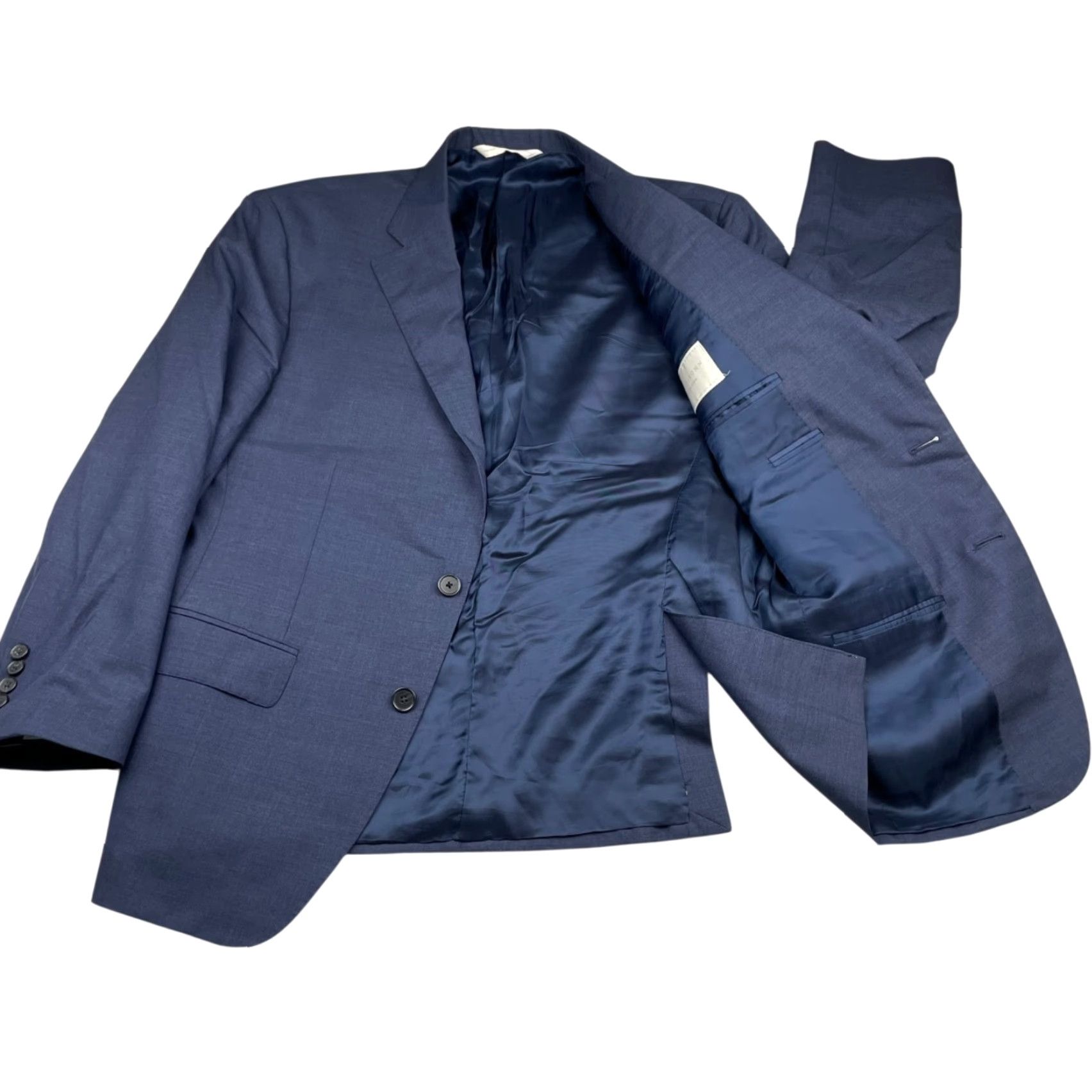 Vintage Samuelsohn Blazer Jacket 2-Button Navy Blue 100% Wool 42S Short Men Mens Vintage? No. (Oops) Size 42R - 3 Thumbnail