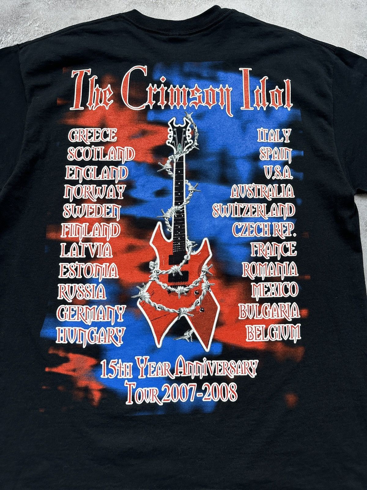Band Tees W.A.S.P. Crimson Idol 15 Year Anniversary Tour 2007/08 Shirt Size US L / EU 52-54 / 3 - 6 Thumbnail