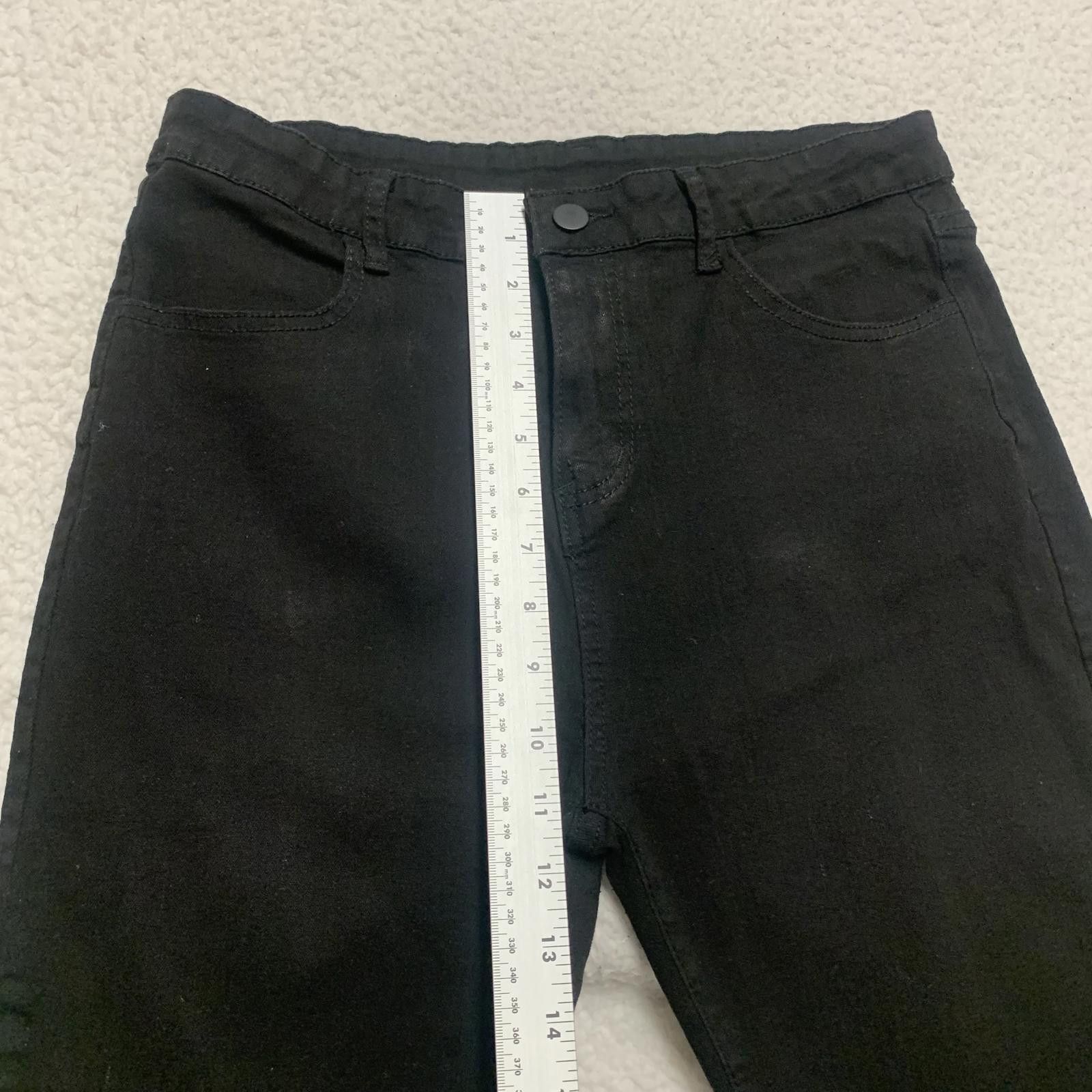 Zara Zara Women's Size 0 Wide-Leg Black Jeans 23 x 32 Actual Size 25" / US 0 / IT 36 - 3 Thumbnail
