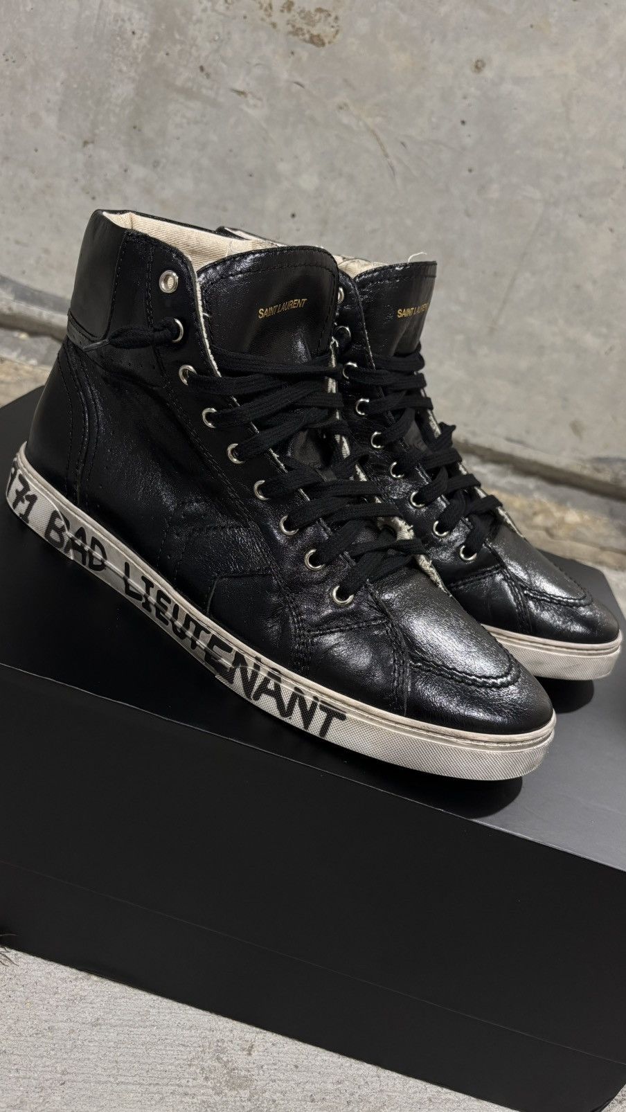 Saint Laurent Paris Saint Laurent “Bad Lieutenant” HiTops | Grailed