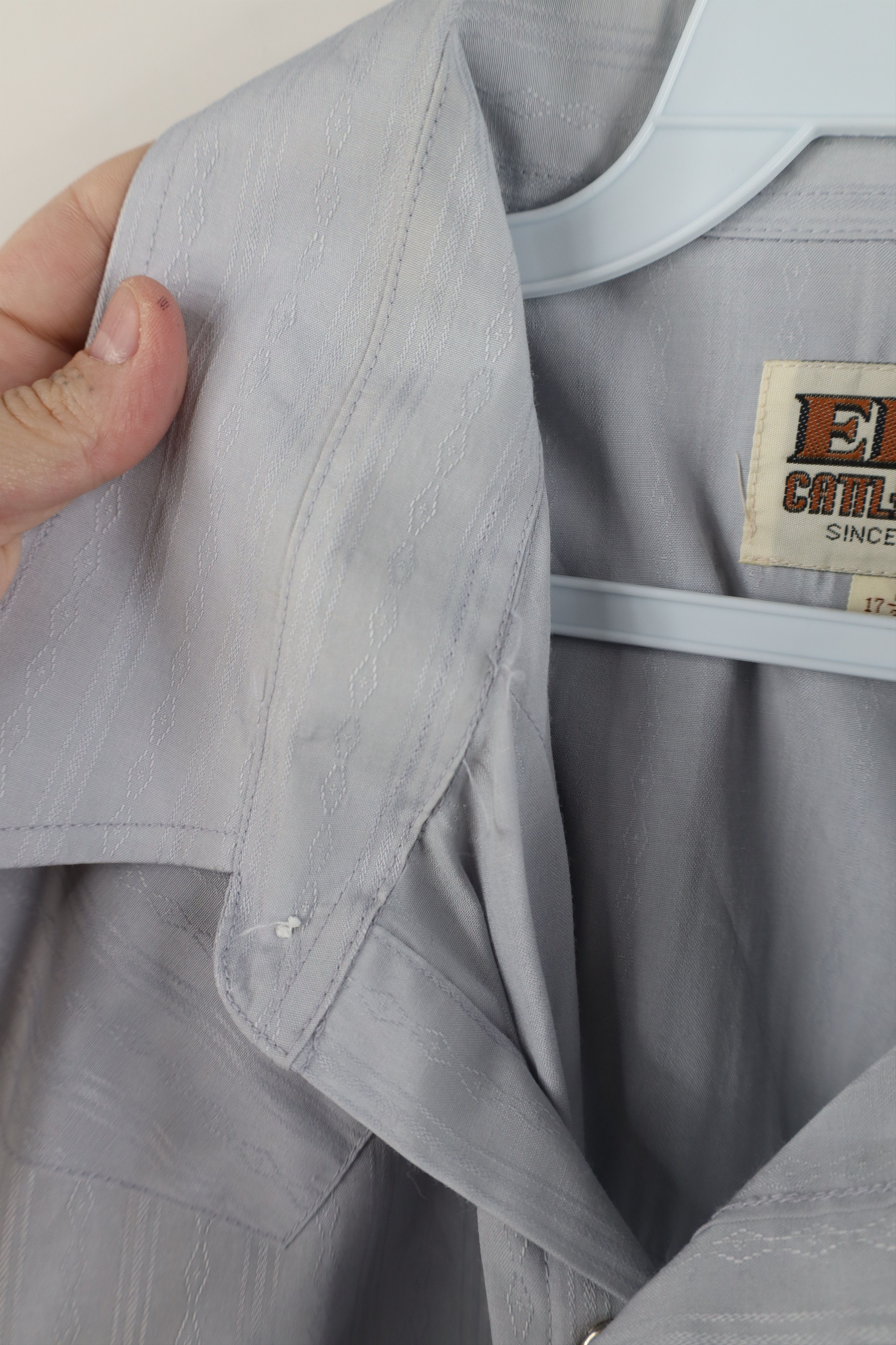 Vintage Vintage 90s Rockabilly Western Cowboy Button Shirt Gray Size US M / EU 48-50 / 2 - 10 Thumbnail
