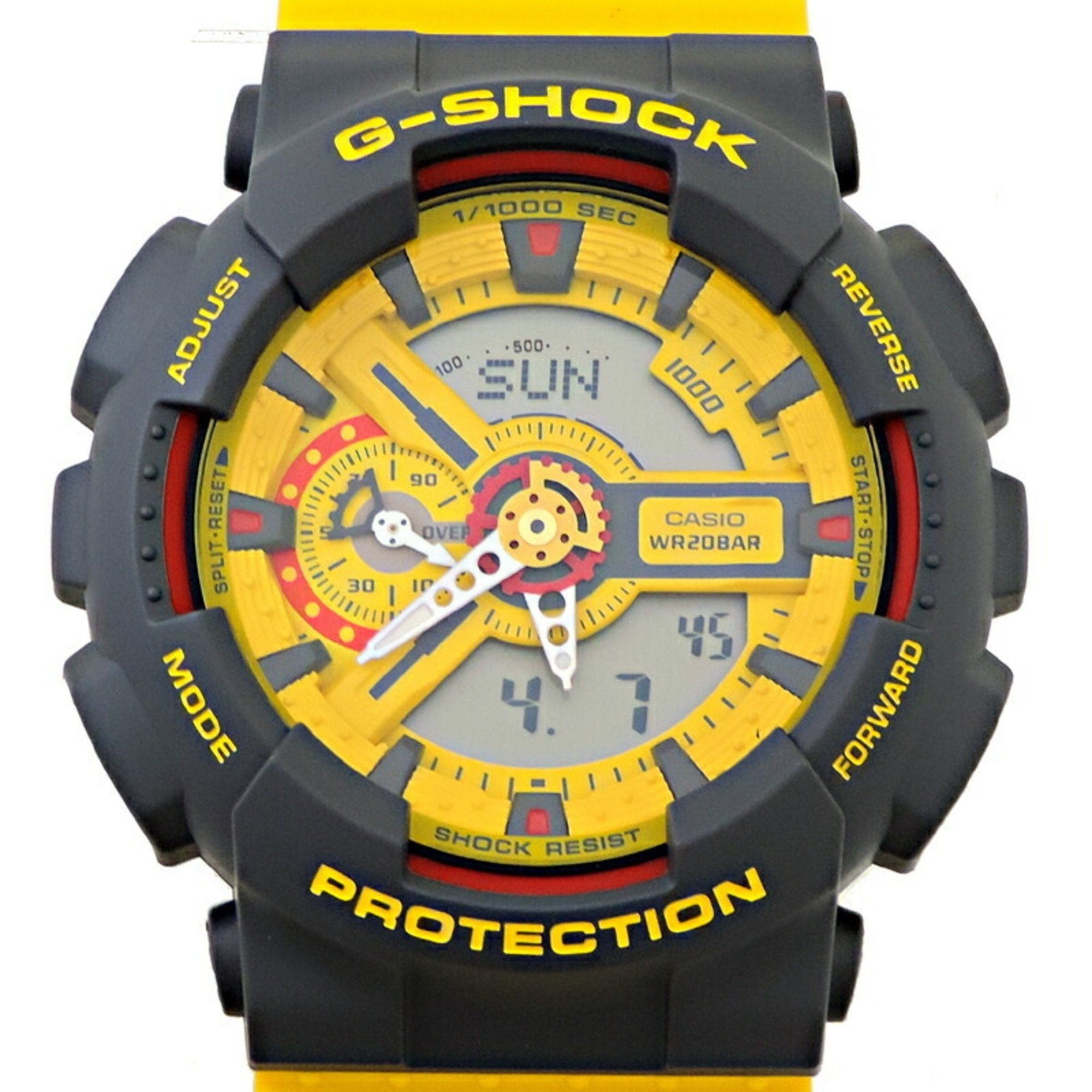 image of Casio G-Shock 5600 Series Women's And Men's Watches Ga-110Y-9Ajf in Yellow