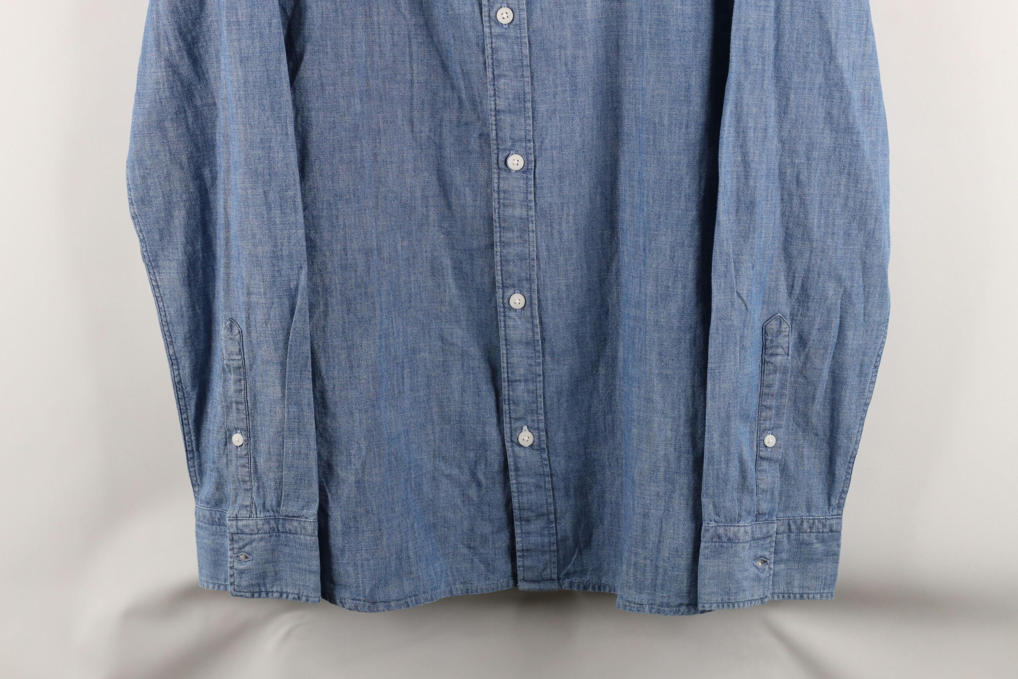 Calvin Klein × Vintage Vintage Calvin Klein Collared Button Down Shirt Blue Size US XL / EU 56 / 4 - 3 Thumbnail