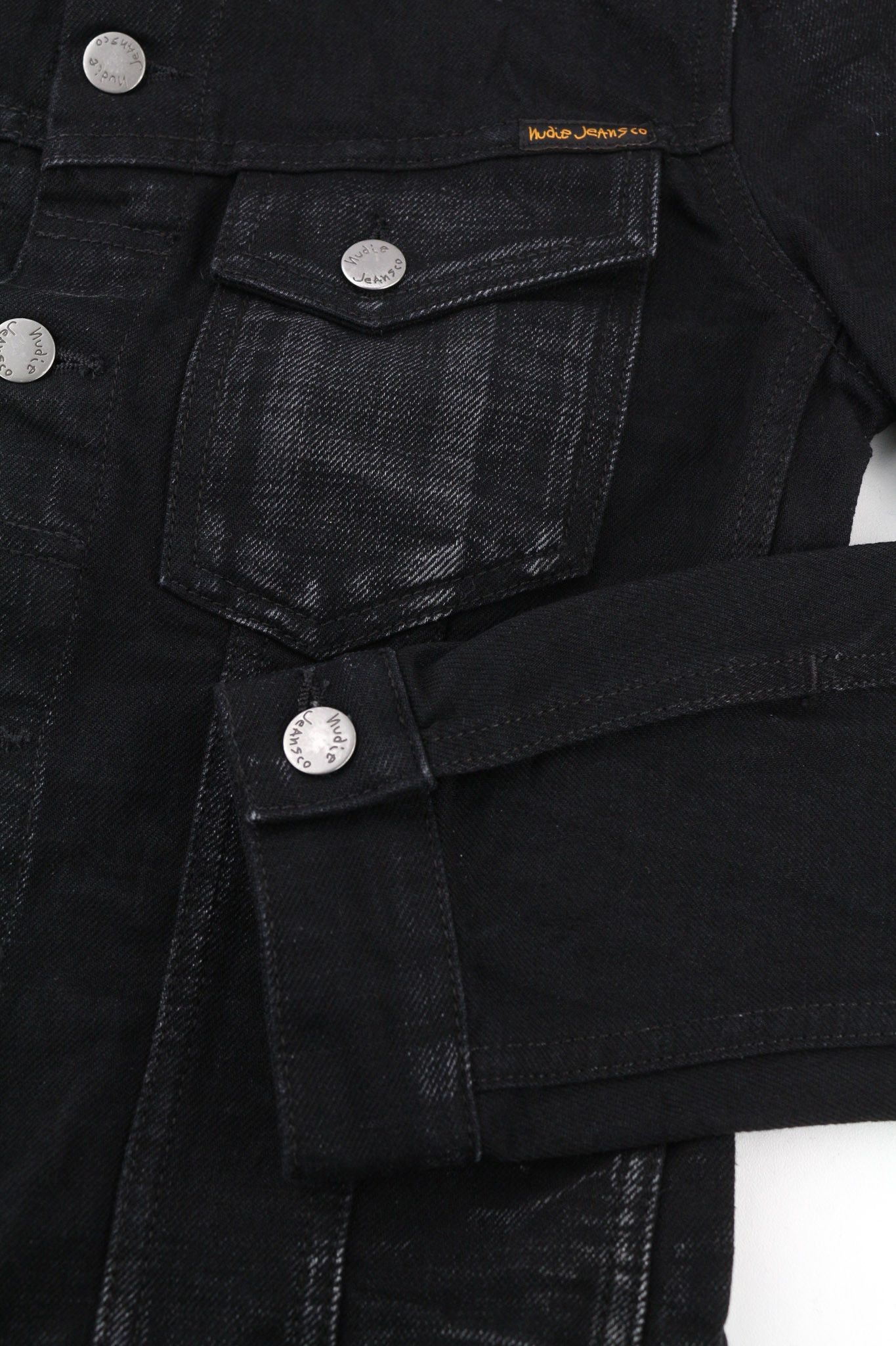 Nudie Jeans BILLY REBEL BLACK XS Denim Black Cotton Jacket 80797 Size US XS / EU 42 / 0 - 5 Thumbnail