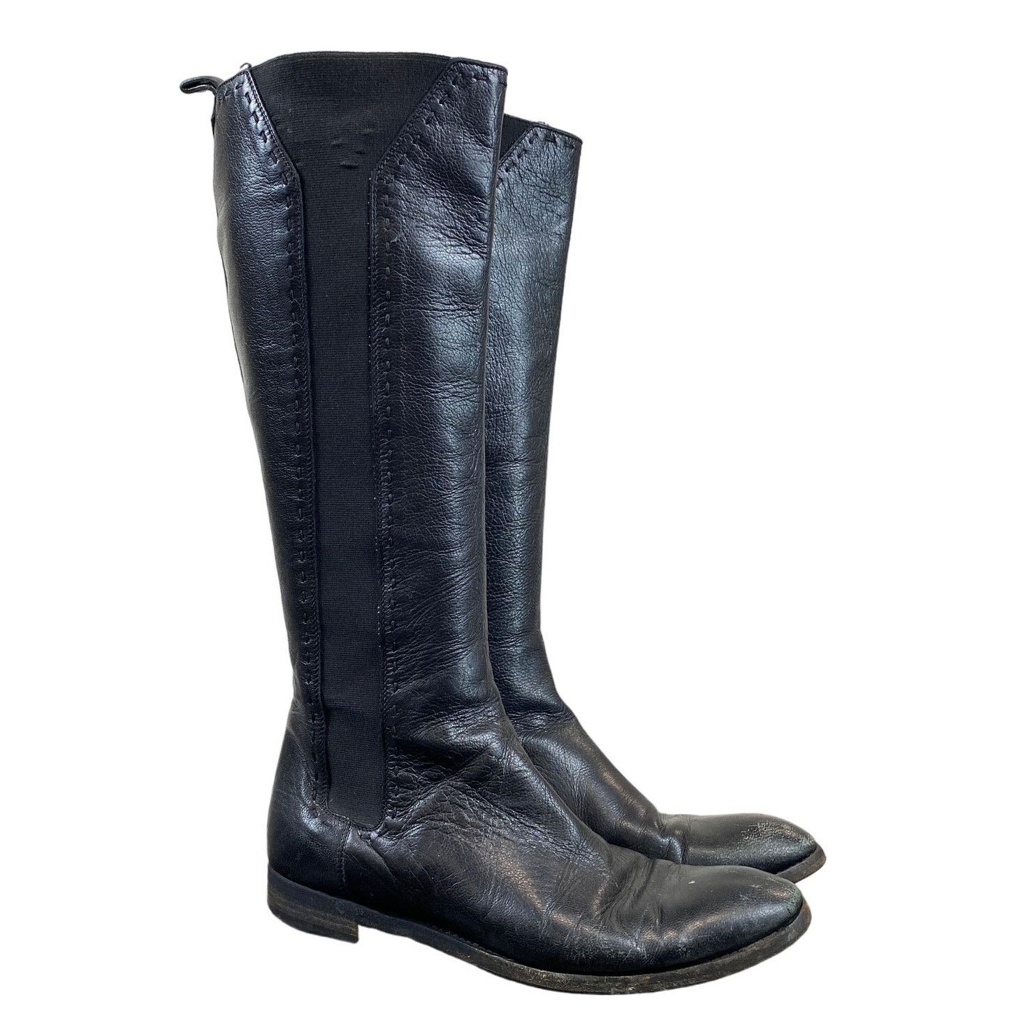 Yves Saint Laurent YSL Black Riding Boots Women's 39.5 / 9.5