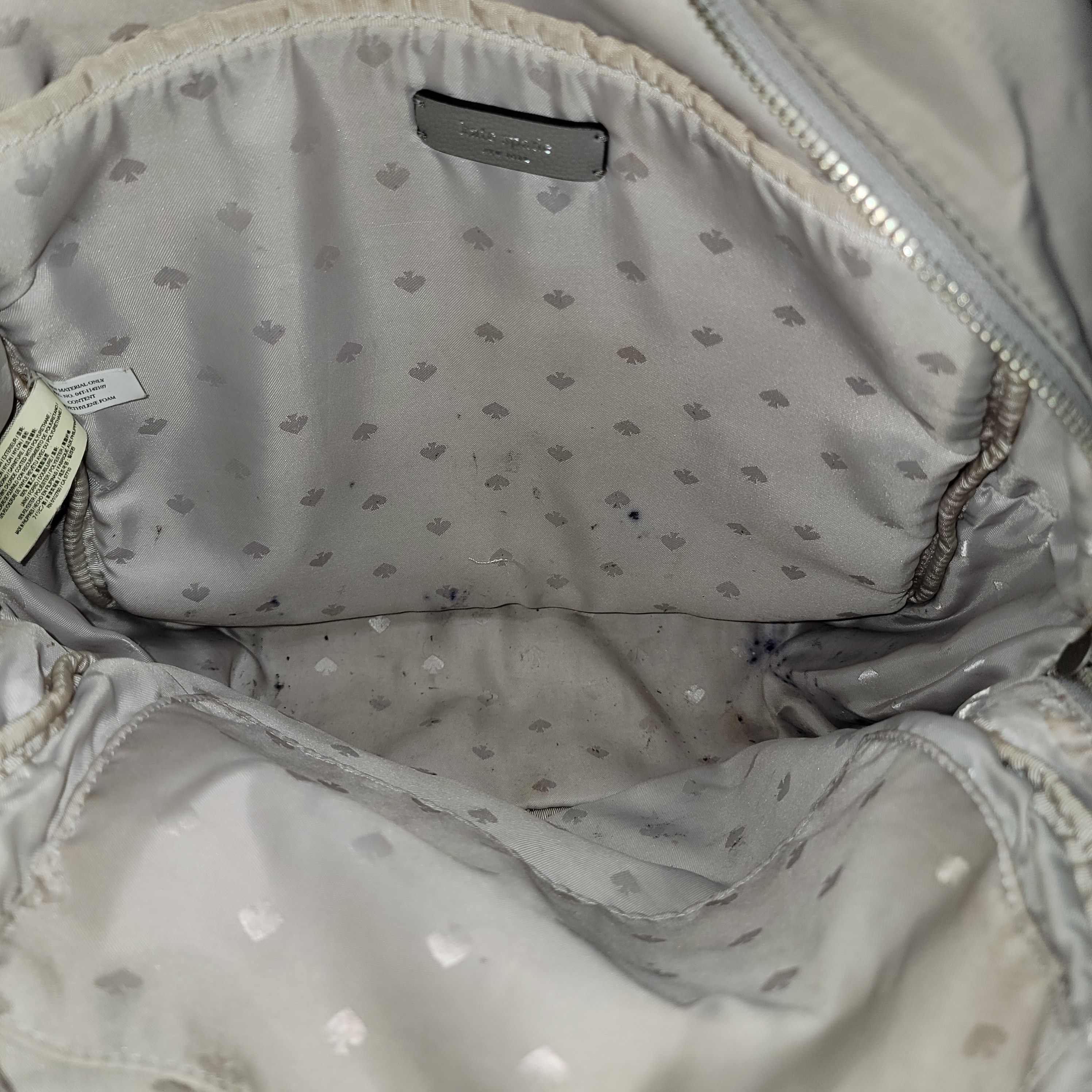 Kate Spade Kate Spade Lt Grey Purse Backpack Style w/ Adjustable Straps Size ONE SIZE - 5 Thumbnail