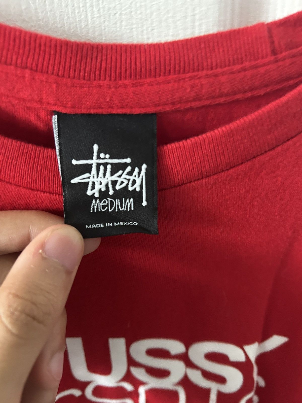 Stussy Stussy Basic Tee Red Size Medium Size US M / EU 48-50 / 2 - 3 Thumbnail