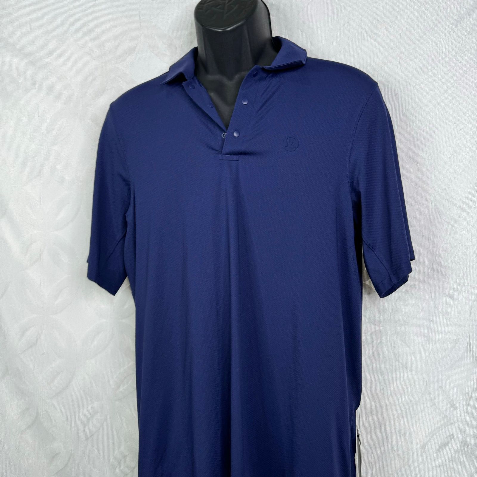 Lululemon Lululemon Snap Front Performance Short Sleeve Polo Blue NWT Size US S / EU 44-46 / 1 - 4 Thumbnail