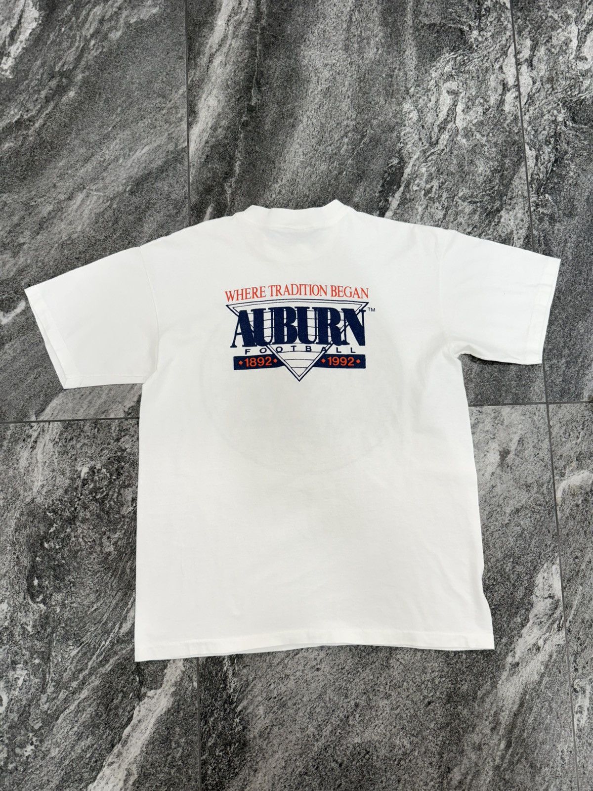 All Sport 90s Auburn Football “100 Year Anniversary” College Tshirt Size US XL / EU 56 / 4 - 4 Thumbnail