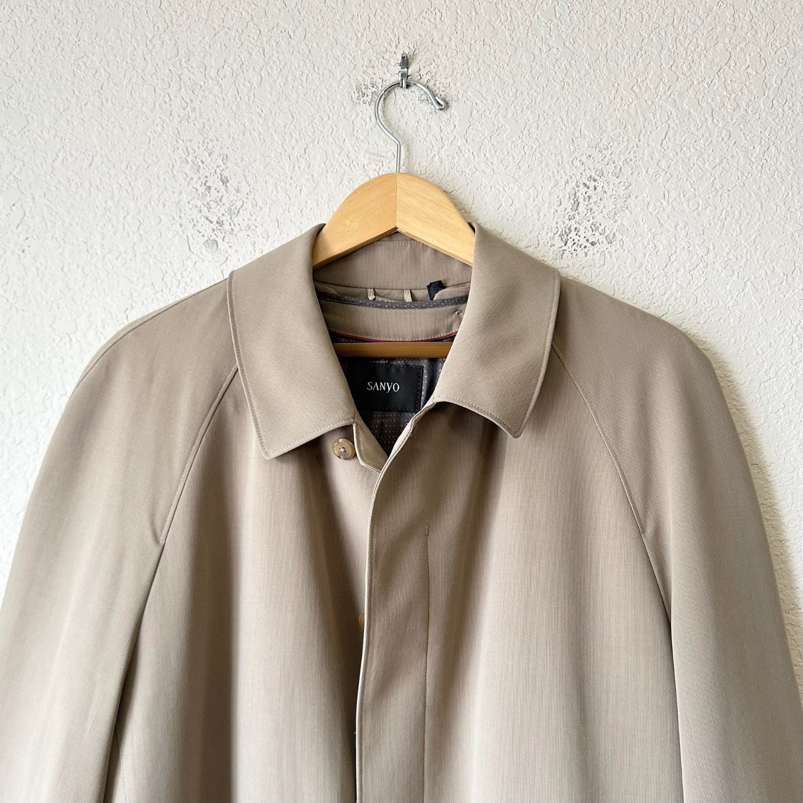 Sanyo SANYO Trench Coat Earth Beige Lined Belted Breath Thermo NWT Size US M / EU 48-50 / 2 - 4 Thumbnail