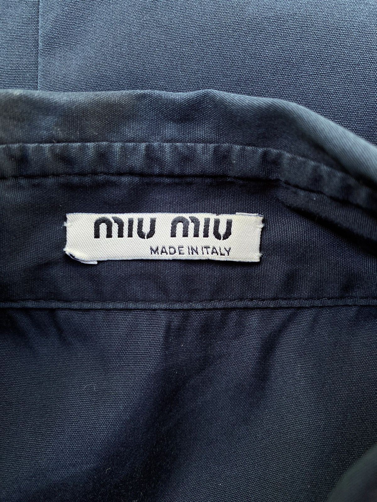 Miu Miu MIU MIU dark polo blouse Size ONE SIZE - 7 Thumbnail