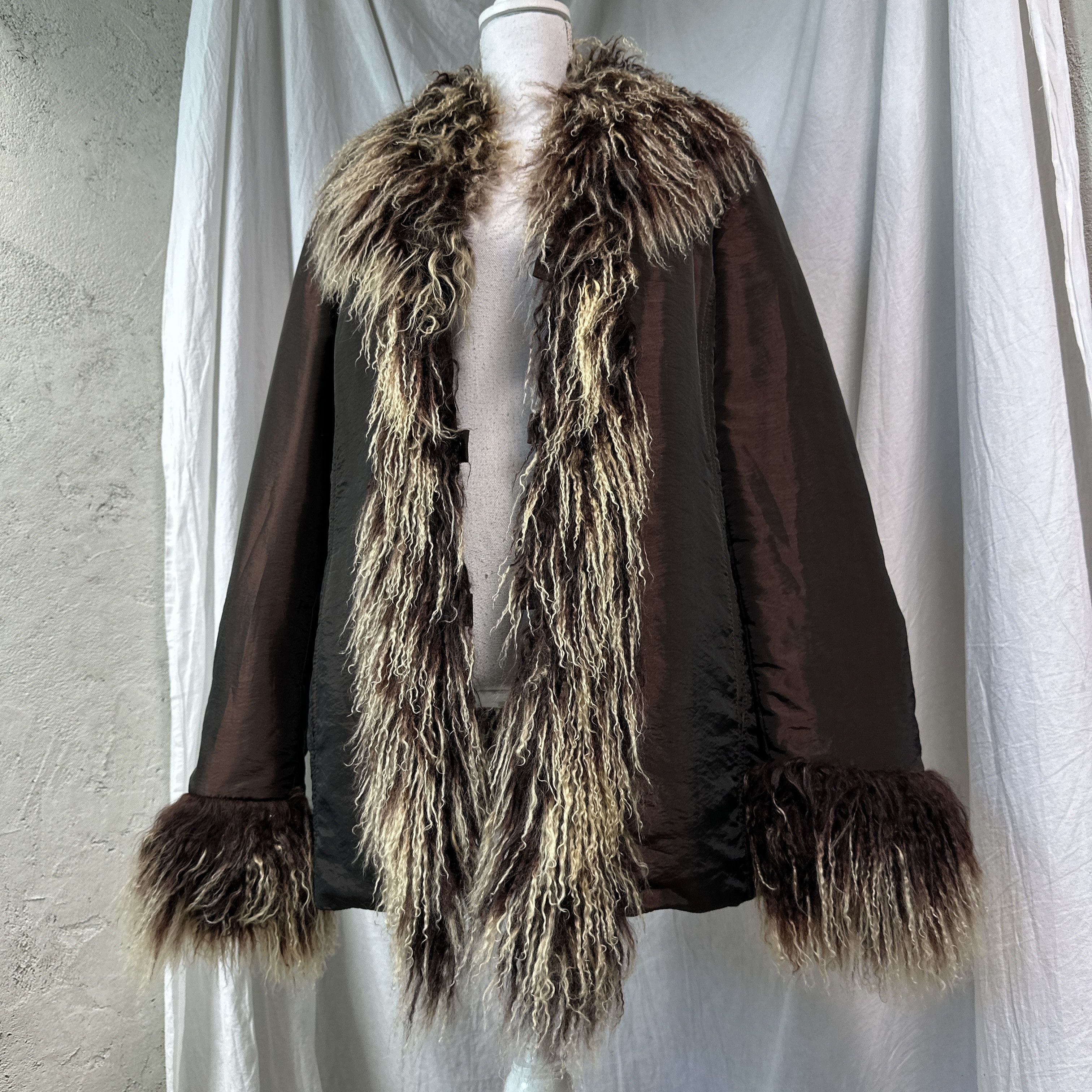 Vintage Vintage Avant Garde Afghan Penny Lane Lama Fur Coat 00s Size L / US 10 / IT 46 - 5 Thumbnail