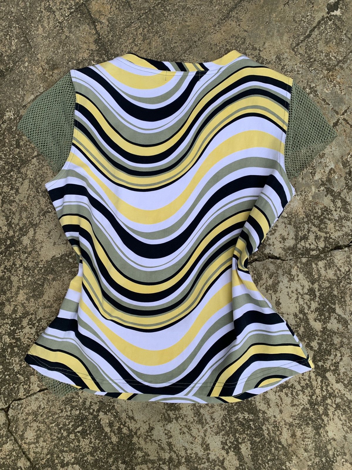 Japanese Brand × KMRii y2k Via Fabrurrica by TGM Multifabric Beady Graphic Top Size M / US 6-8 / IT 42-44 - 2 Thumbnail