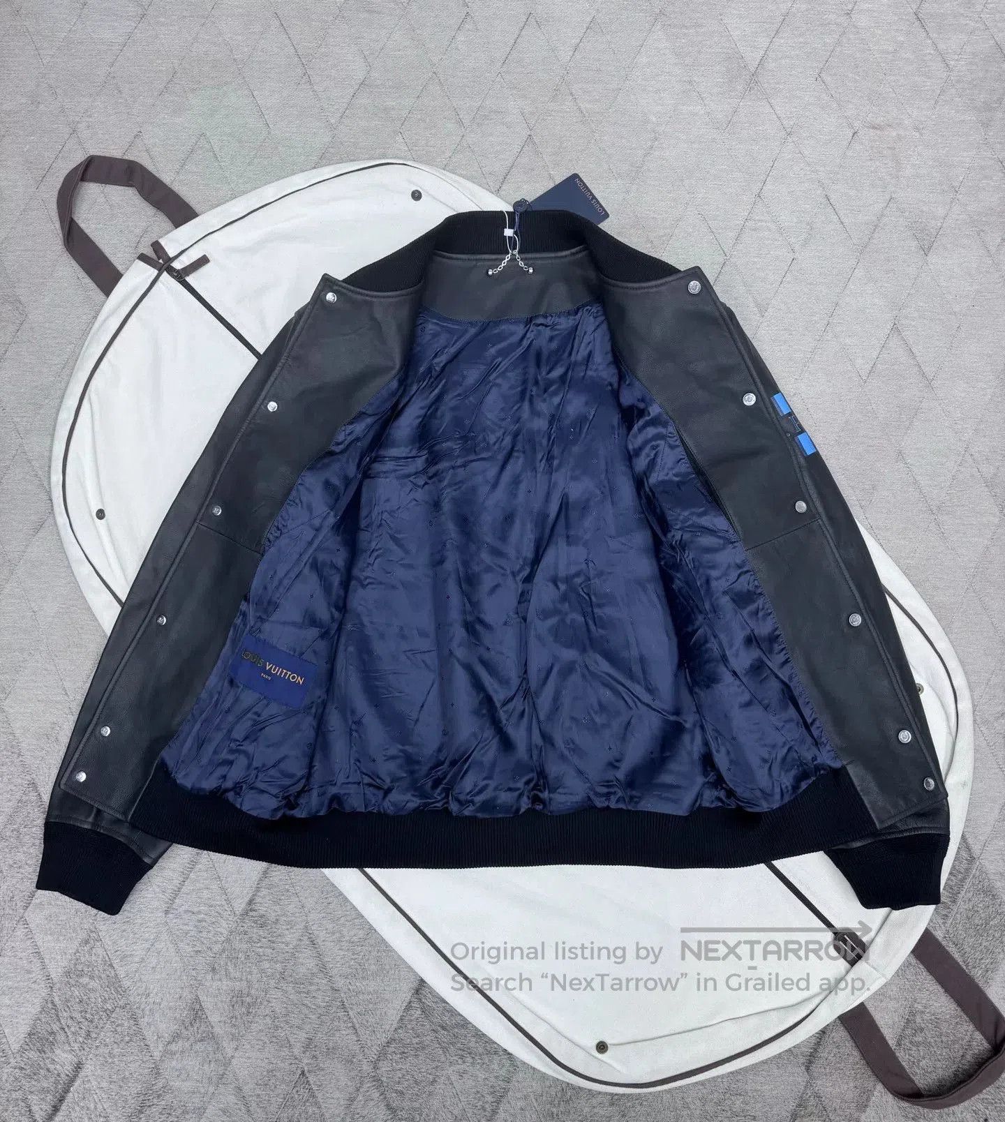 Louis Vuitton LV NBA Calf Leather Baseball Jacket. Size US L / EU 52-54 / 3 - 6 Thumbnail
