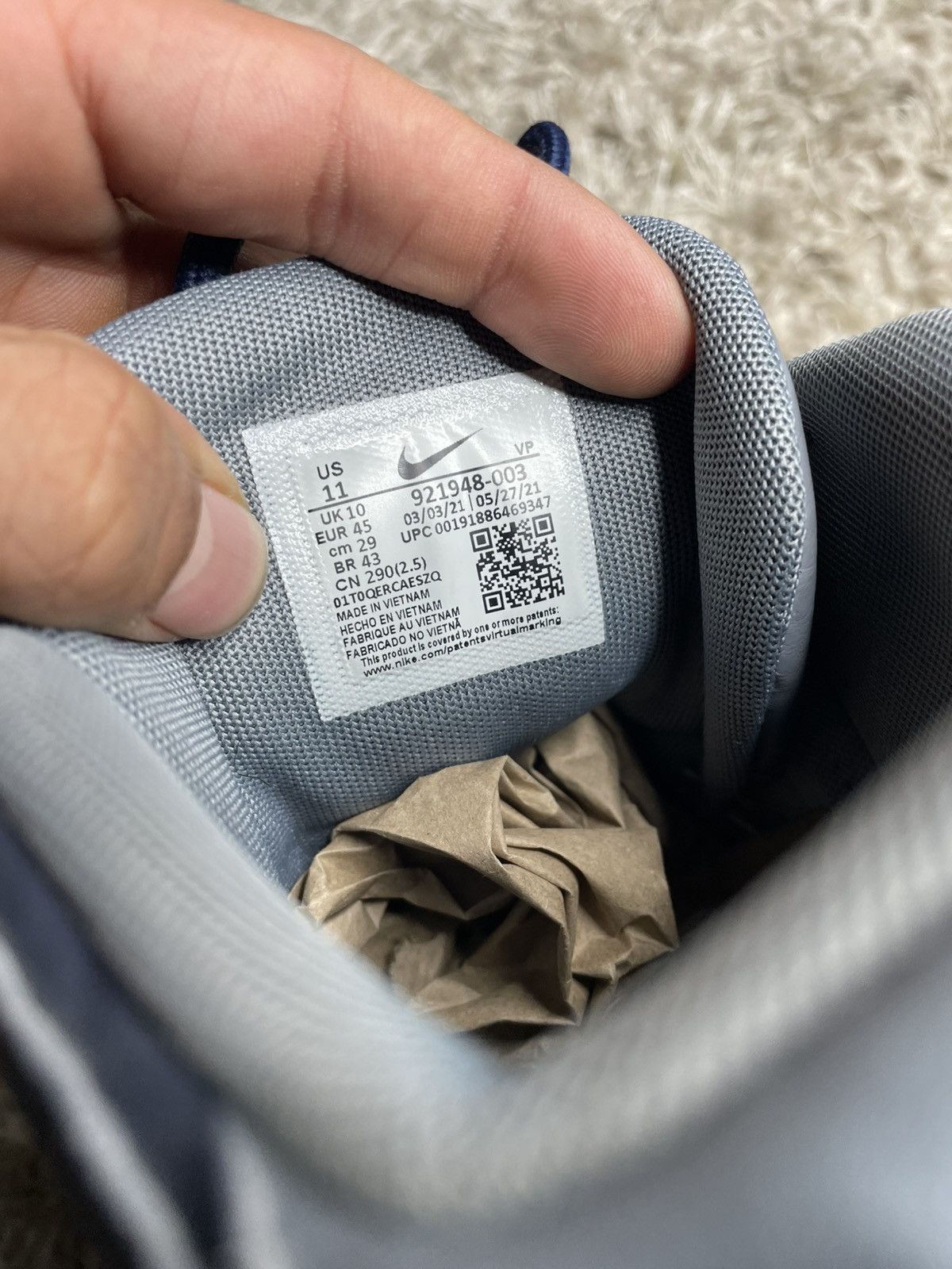 Nike Nike Air More Uptempo Georgetown Size US 11 / EU 44 - 7 Thumbnail