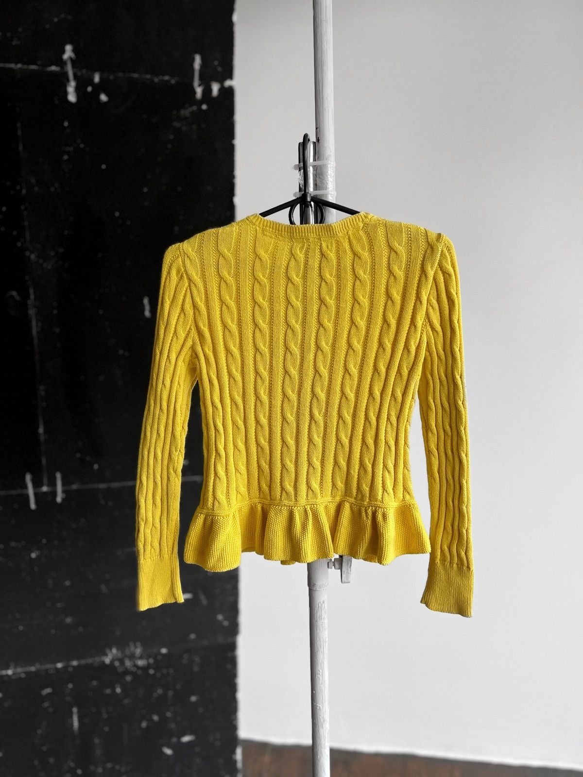 Polo Ralph Lauren Polo Ralph Lauren Yellow Long Sleeve Cardigan Sweater Shirt Size XXS / US 00 / IT 34 - 3 Thumbnail