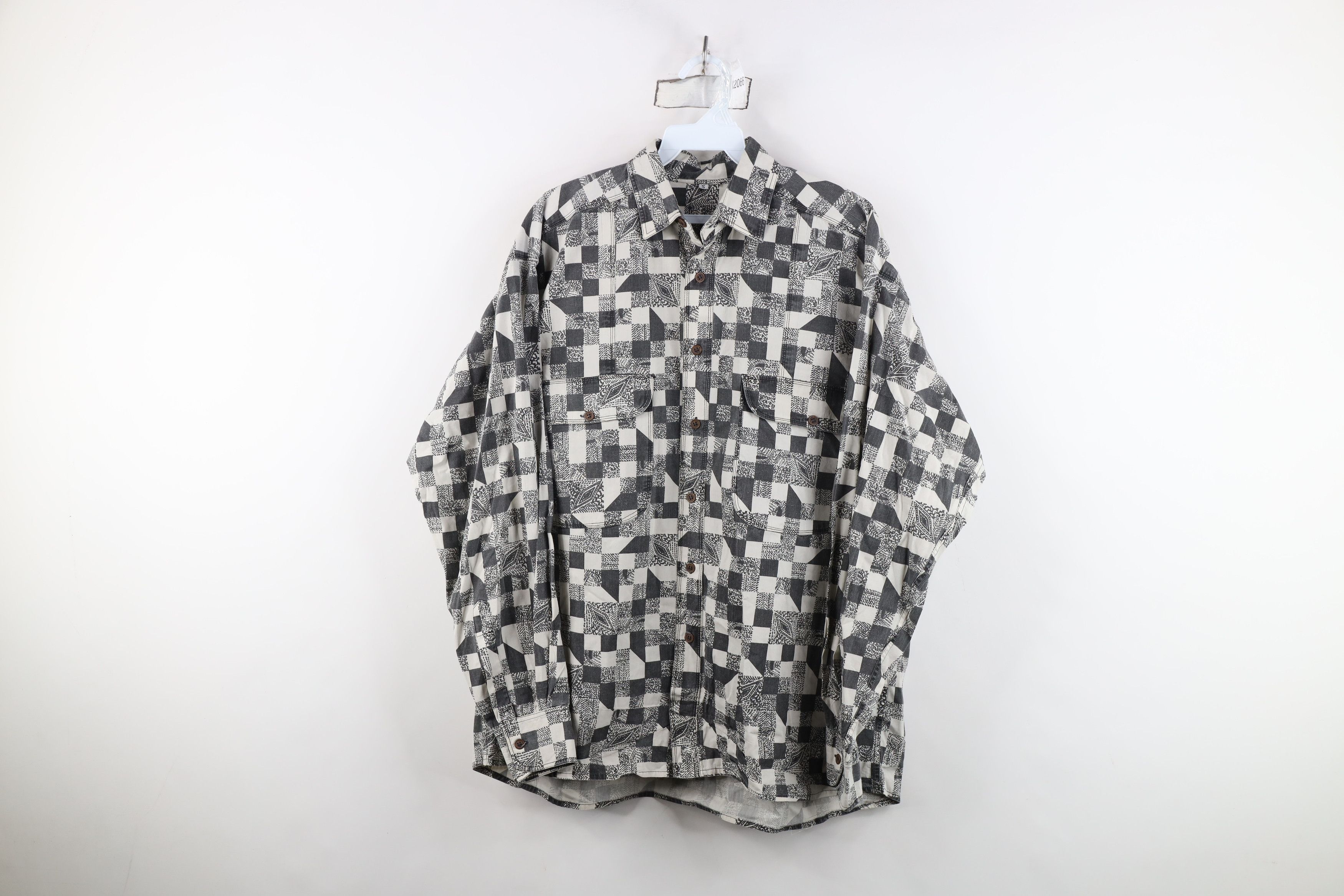 Vintage Vintage 90s Streetwear Surf Skateboard Button Shirt Size US S / EU 44-46 / 1 - 1 Thumbnail