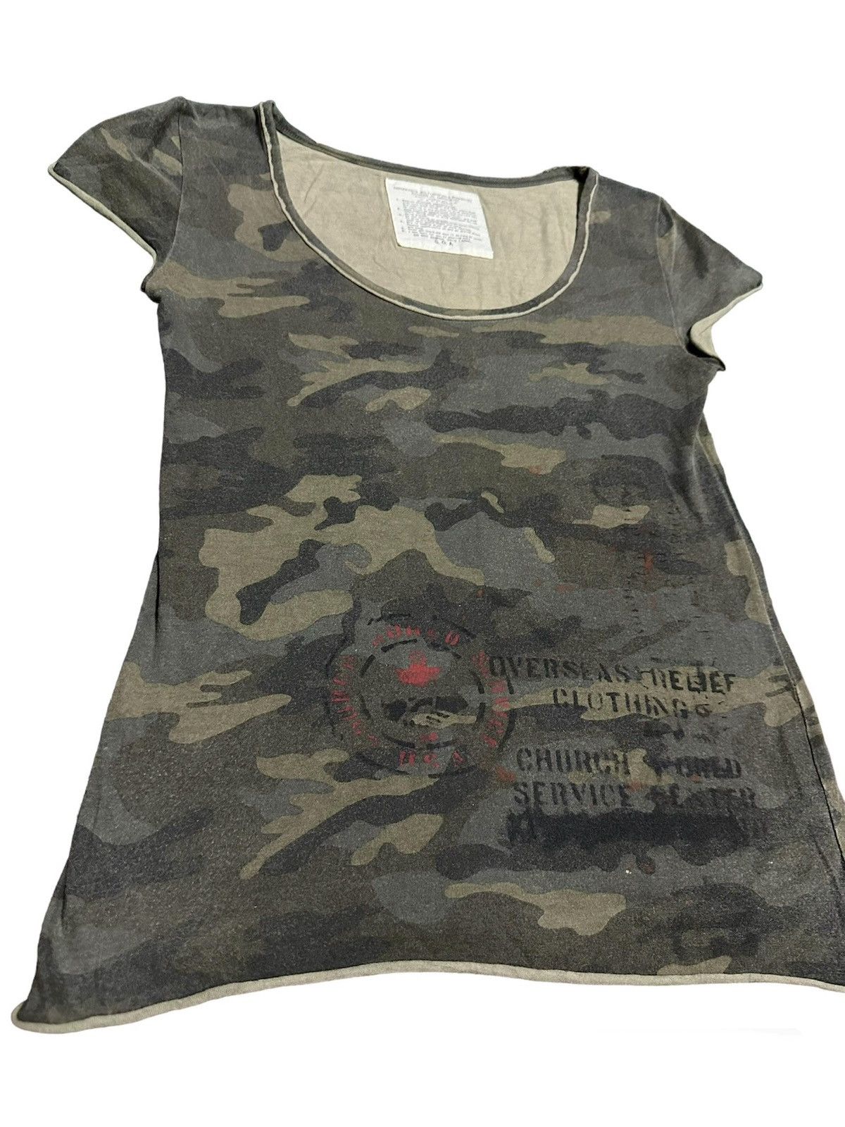 If Six Was Nine 2000s - G.O.A Camo Poem Shirt Size US S / EU 44-46 / 1 - 4 Thumbnail
