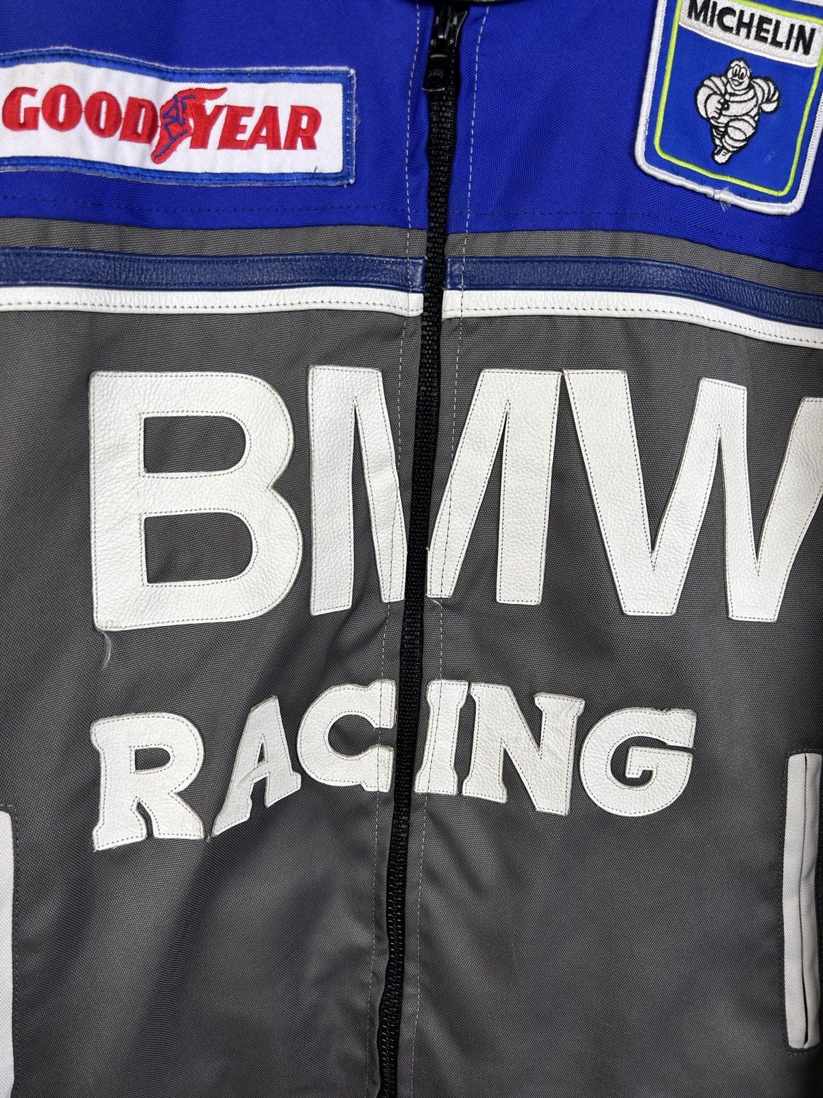 BMW Vintage BMW Racing Michelin Goodyear Leather Inserts Jacket Size US M / EU 48-50 / 2 - 3 Thumbnail