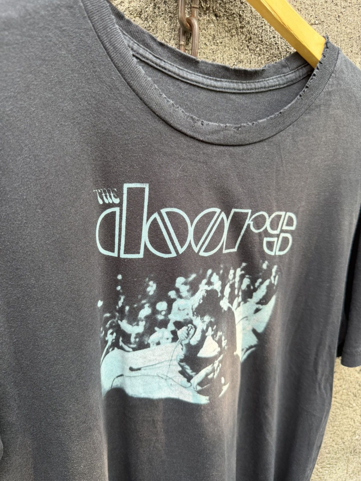 Band Tees The Doors Distressed Cropped Tee Size US XL / EU 56 / 4 - 2 Thumbnail