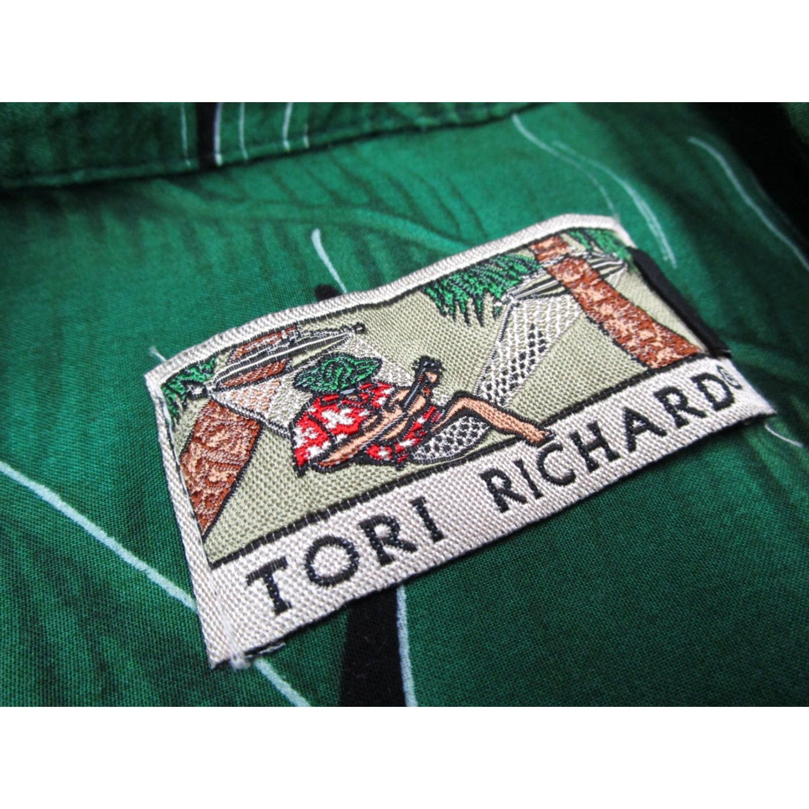 Tori Richard VINTAGE Tori Richard Hawaiian Shirt Mens Large Black Floral Button Up Tiki Cocktails Retro Size US L / EU 52-54 / 3 - 3 Thumbnail