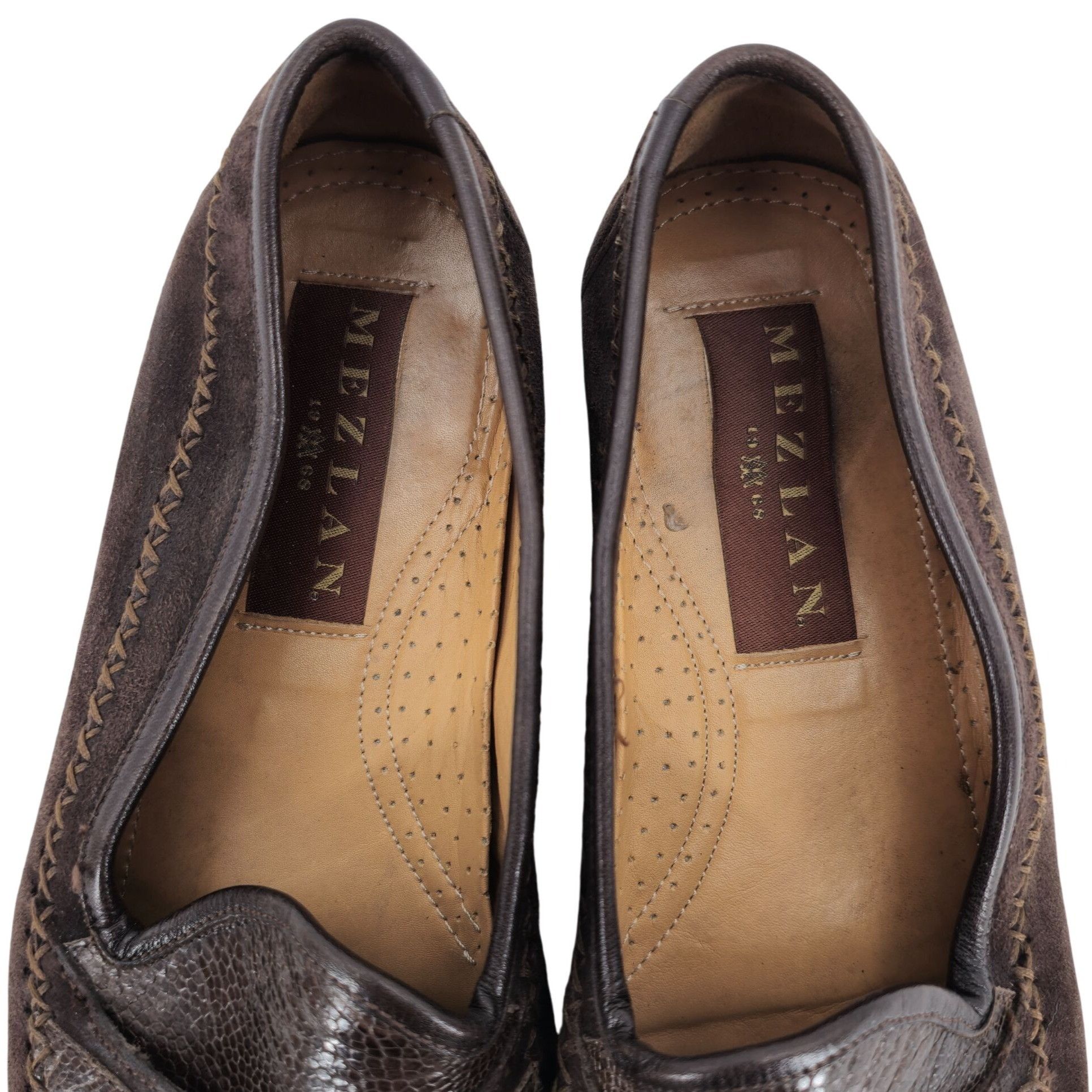 Mezlan Vintage Mezlan Exotic Ostrich Suede Dress Shoes Men's 8.5M Size US 8.5 / EU 41-42 - 5 Thumbnail