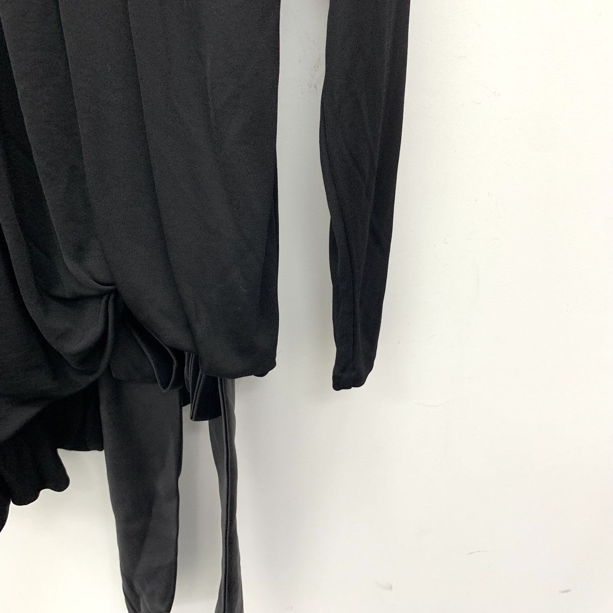 Saint Laurent Paris Saint Laurent Black Pleated Long Sleeve Ribbon Dress K26WX Size S / US 4 / IT 40 - 4 Thumbnail