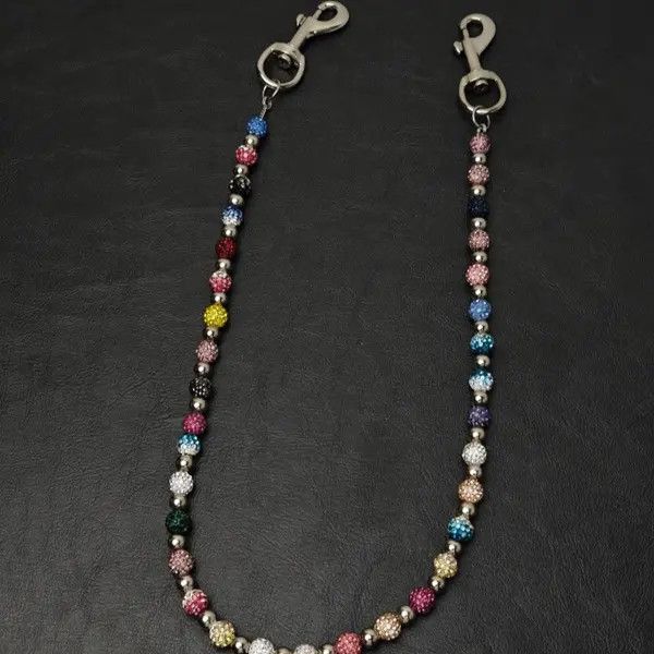Japanese Brand Kitagawa x Kumi Round Bead Rhinestone Wallet Chain Size ONE SIZE - 1 Thumbnail