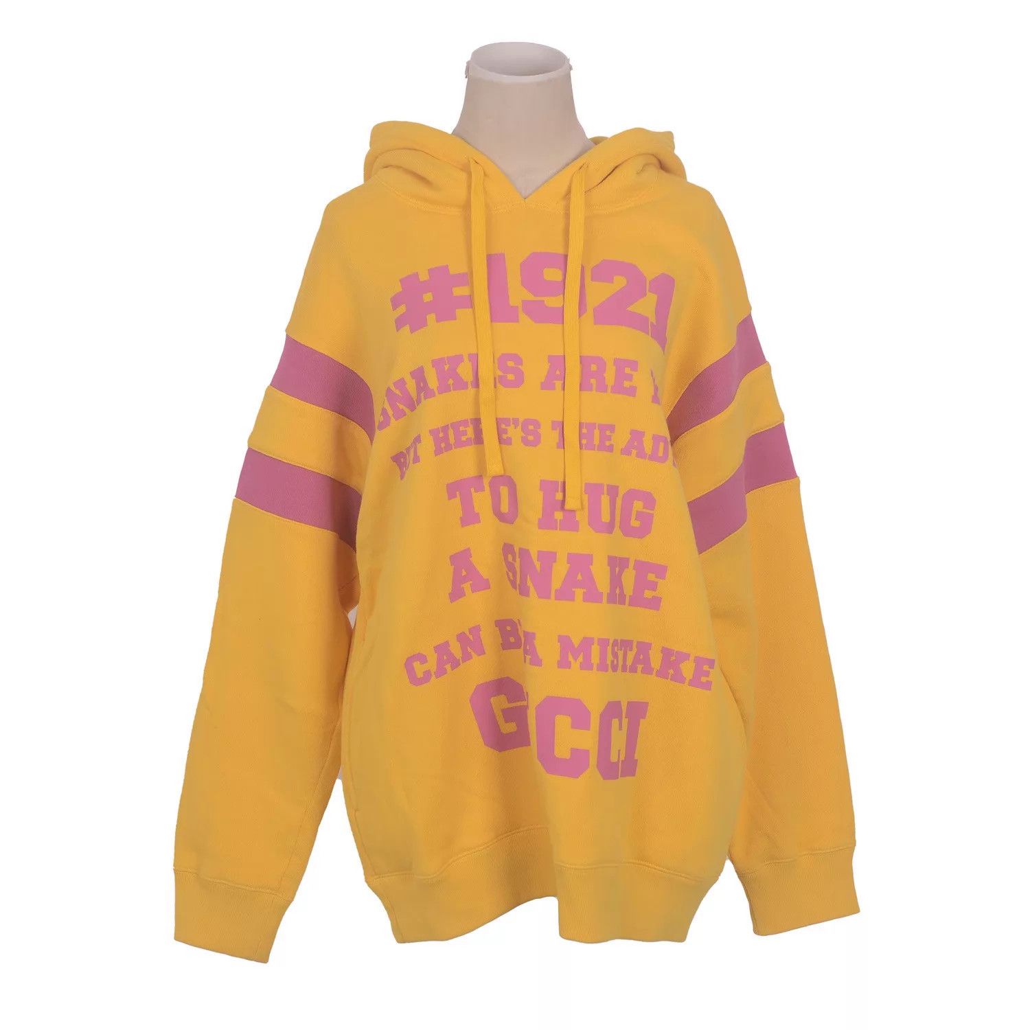 Gucci Gucci+ Yellow Oversize Hoodie S Size S / US 4 / IT 40 - 1 Thumbnail