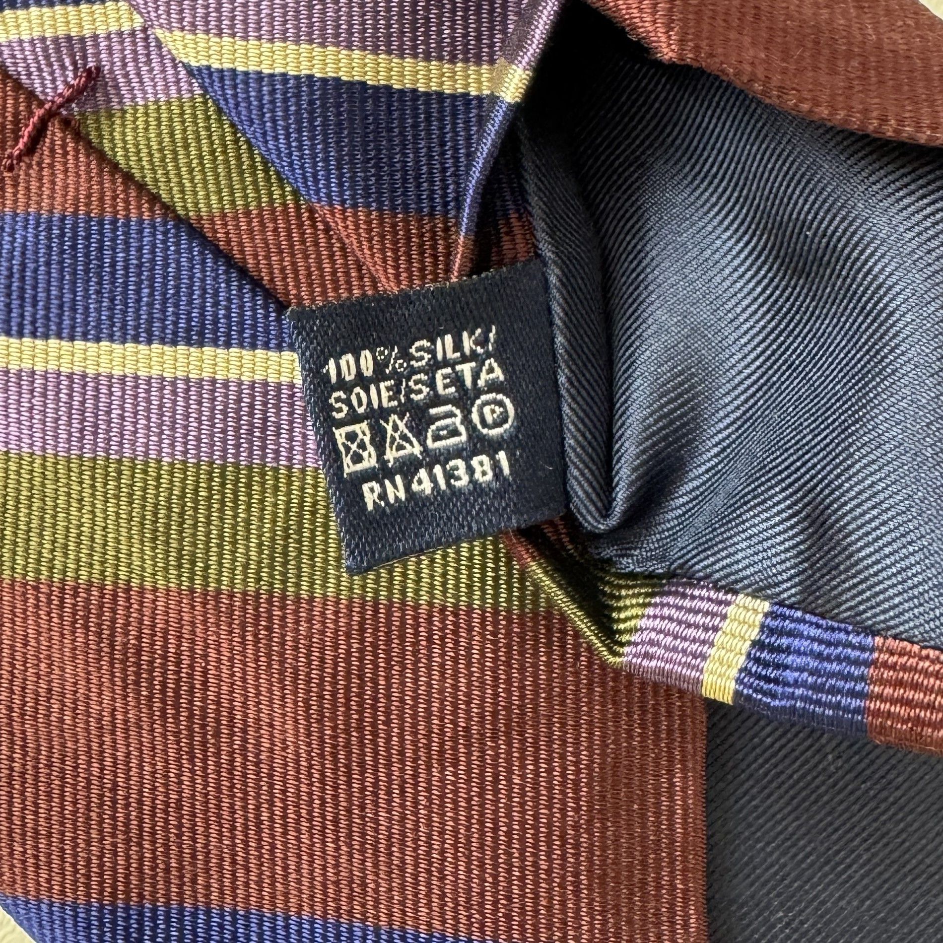 Polo Ralph Lauren Silk Tie 60'' Size ONE SIZE - 6 Thumbnail