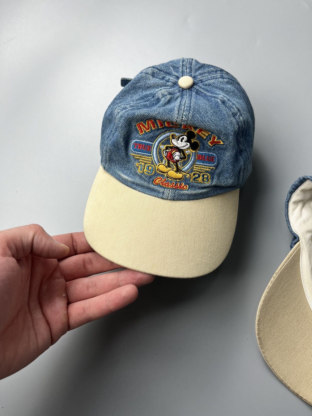 Vintage VTG Mickey Mouse denim 90s cap | Grailed