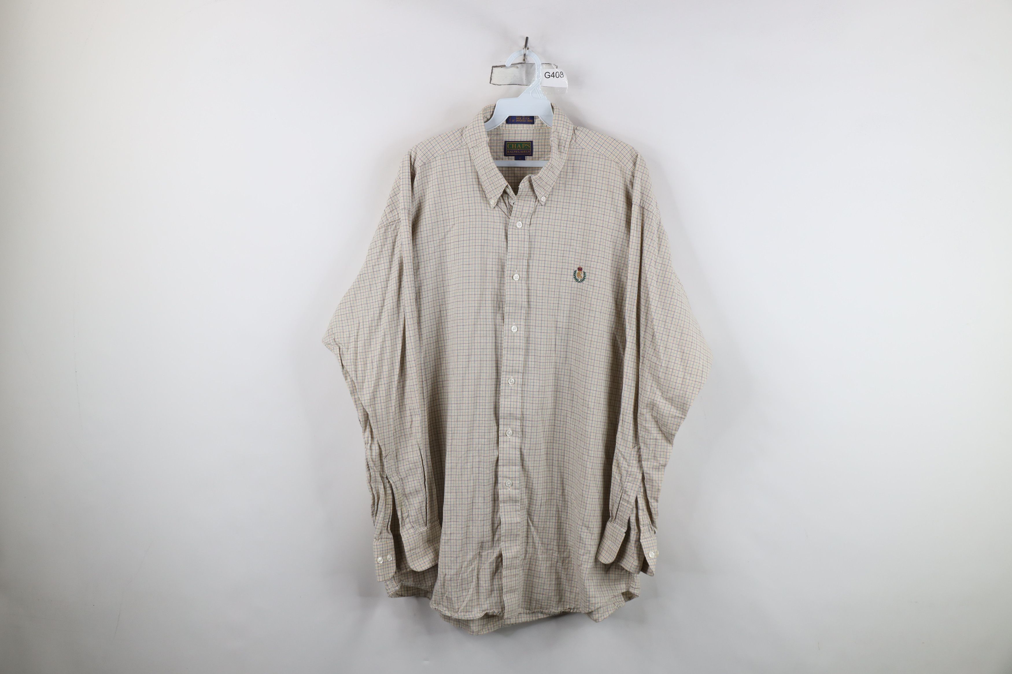 Ralph Lauren Vintage 90s Chaps Ralph Lauren Collared Button Down Shirt Size US L / EU 52-54 / 3 - 1 Thumbnail