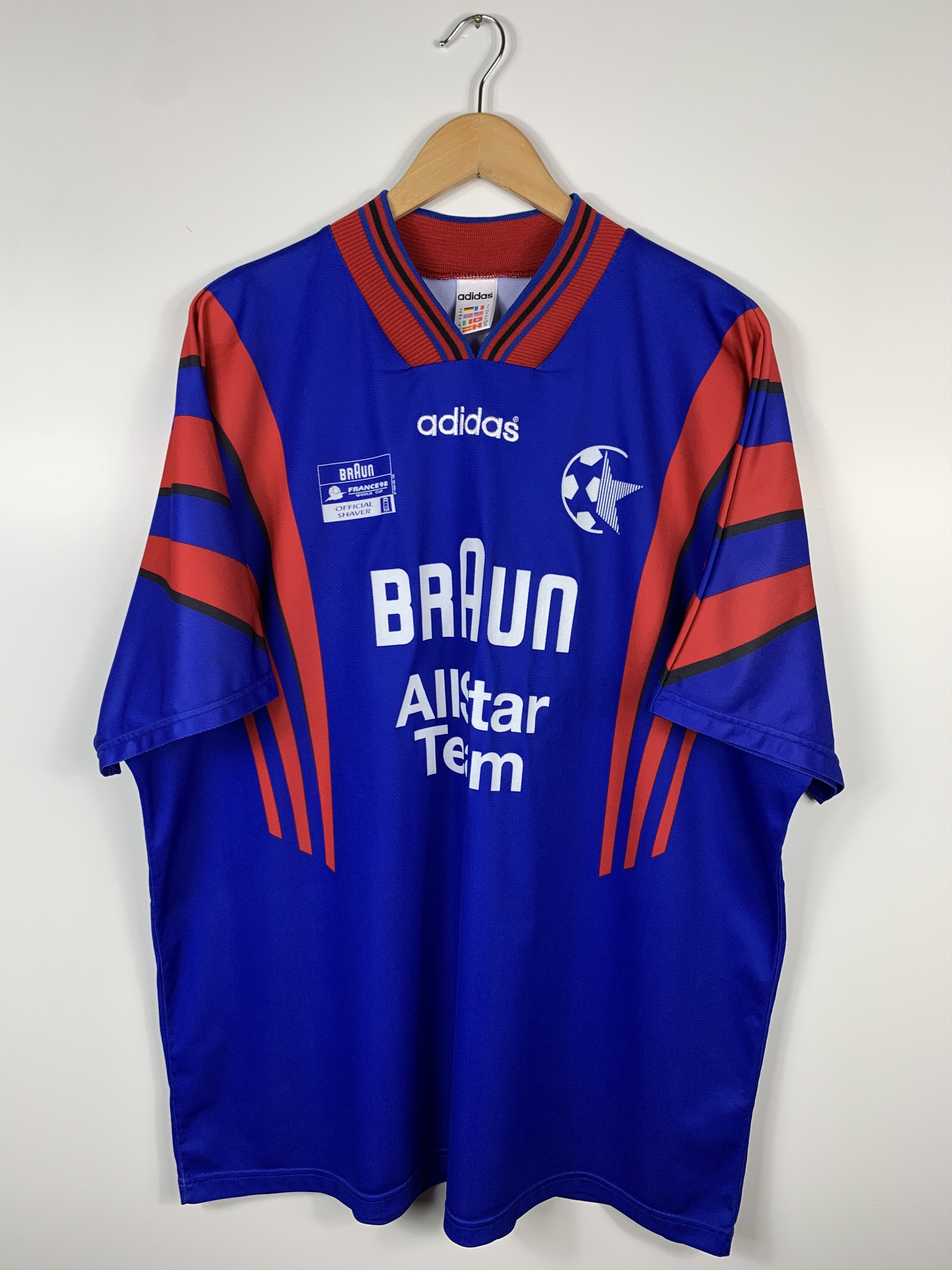 Adidas France 98 World Cup Fan Football Jersey Soccer Shirt