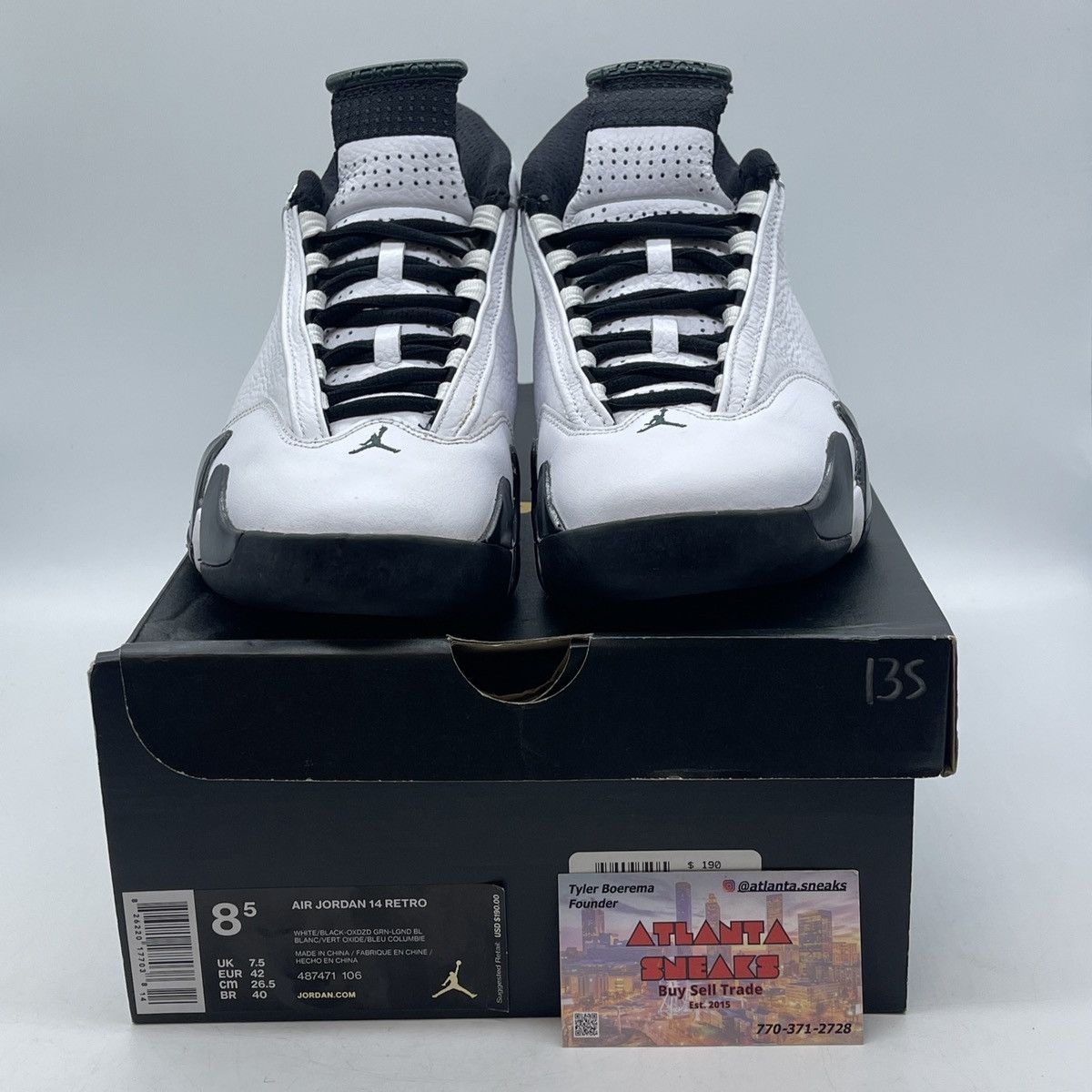 Jordan Brand Air Jordan 14 oxidized green Size US 8.5 / EU 41-42 - 2 Thumbnail