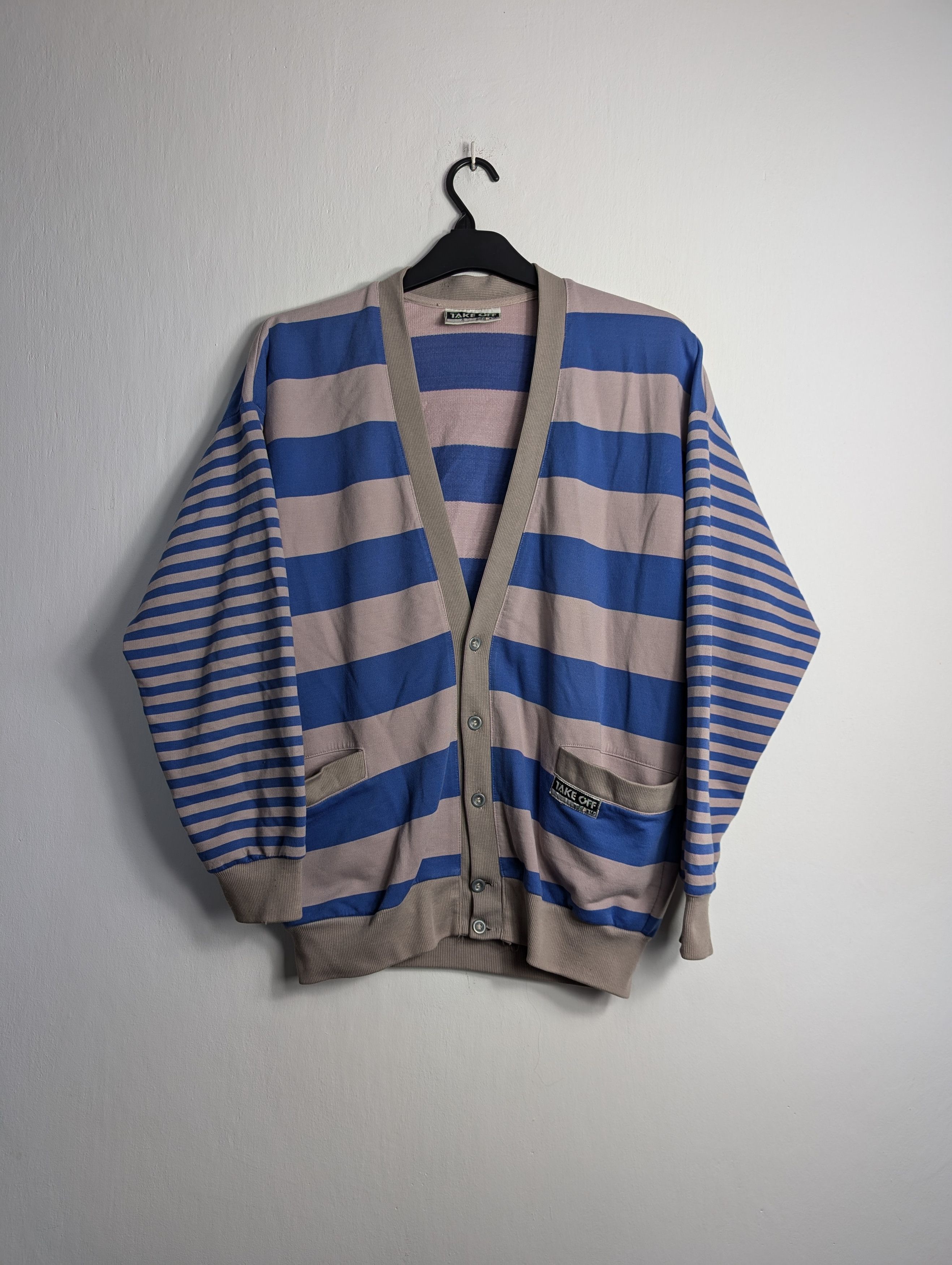 Adidas Vintage Adidas Take Off Striped Cardigan 8Os Retro Boxy Y2K Size US M / EU 48-50 / 2 - 1 Thumbnail