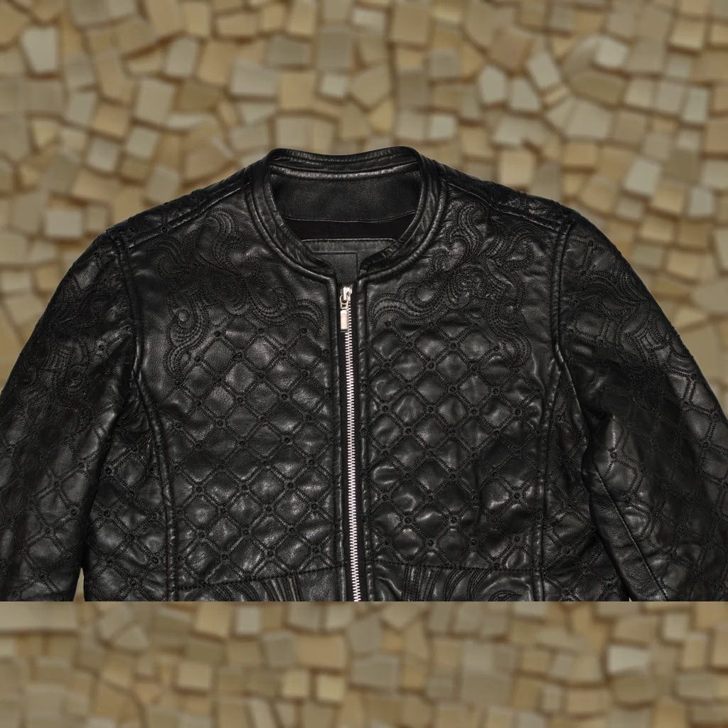 Vintage Cigno Nero Women's Style Factor Leather Jacket Shirt Jacket Black 40 Ladies Size S / US 4 / IT 40 - 1 Thumbnail