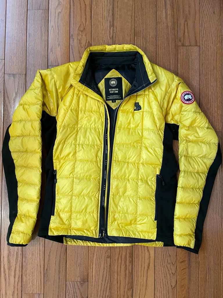 image of Canada Goose Ovo Hybridge Lite Jacket in Electric Yellow, Men's (Size Large)