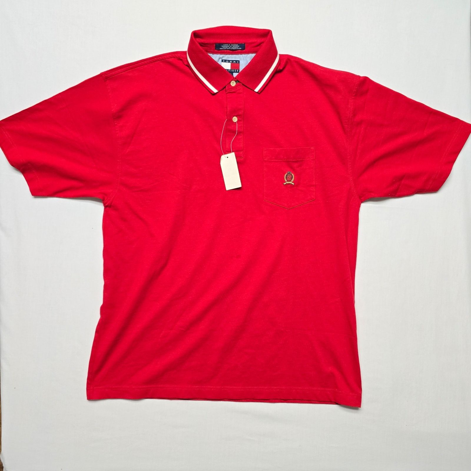 Other Tommy Hilfiger Polo 100% Cotton Red Large Short Sleeve Shirt Size US L / EU 52-54 / 3 - 1 Thumbnail