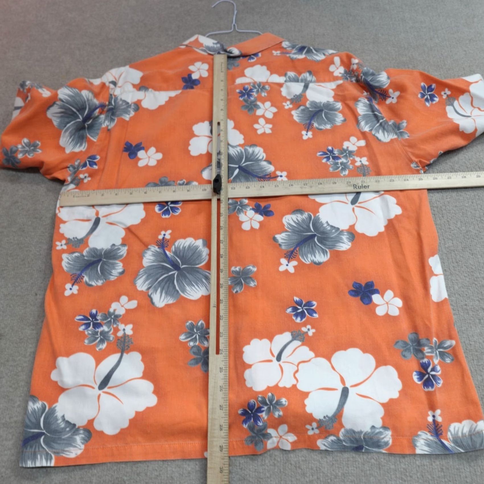 Hurley VINTAGE Hurley Hawaiian Shirt XL Orange Floral Cotton All Over USA Made Y2K Button-Up Short Sleeve Mens Hawaiian Size US XL / EU 56 / 4 - 4 Thumbnail