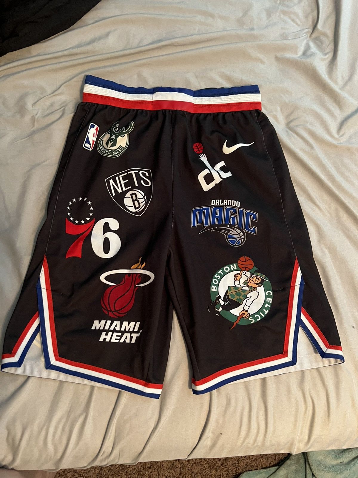 SS18 Supreme X Nike NBA Teams Authentic Shorts In Black