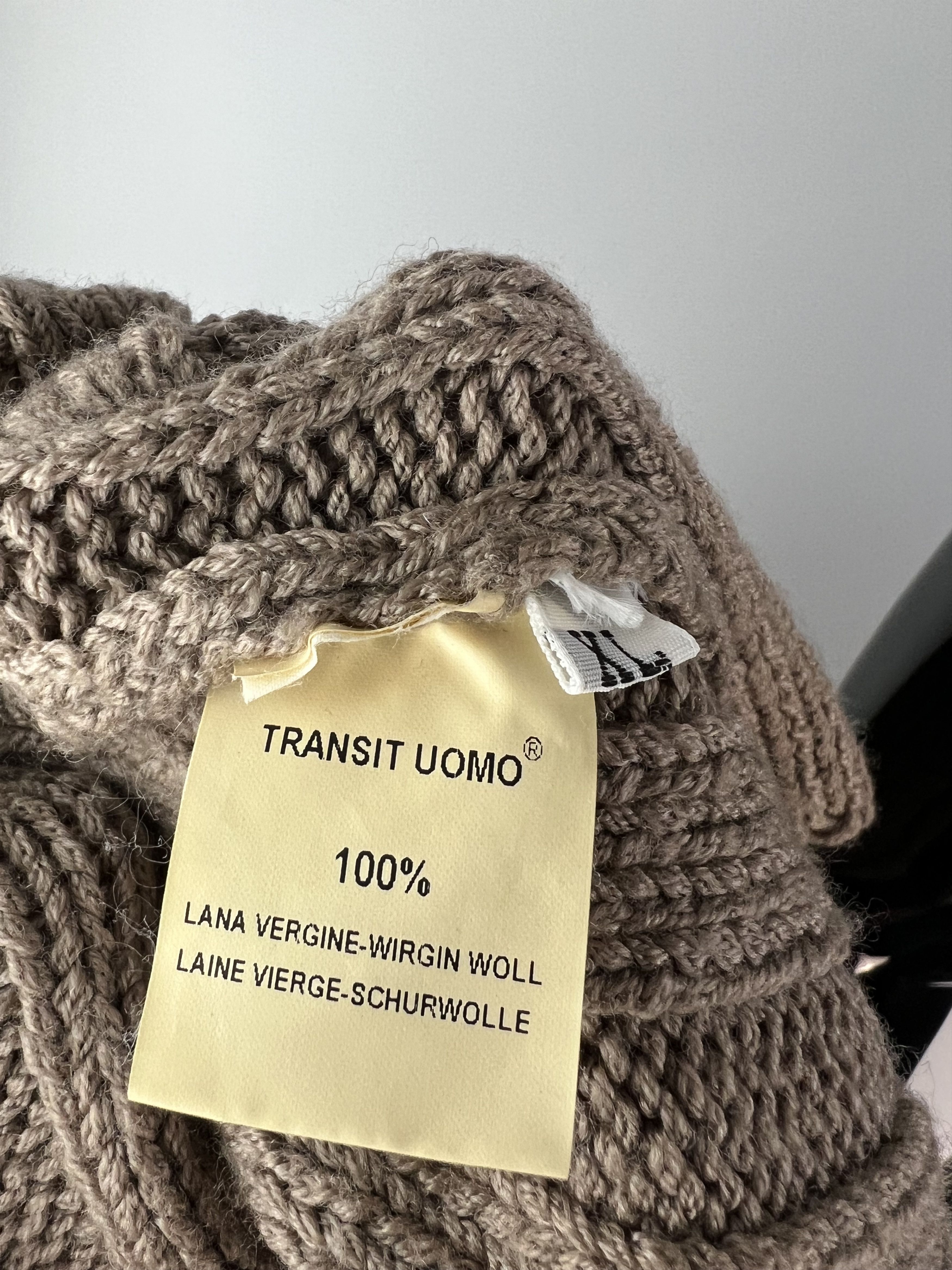 Transit Uomo Transit Uomo Full Zip Knitted 100% Wool Sweater Size L/XL Size US L / EU 52-54 / 3 - 10 Thumbnail