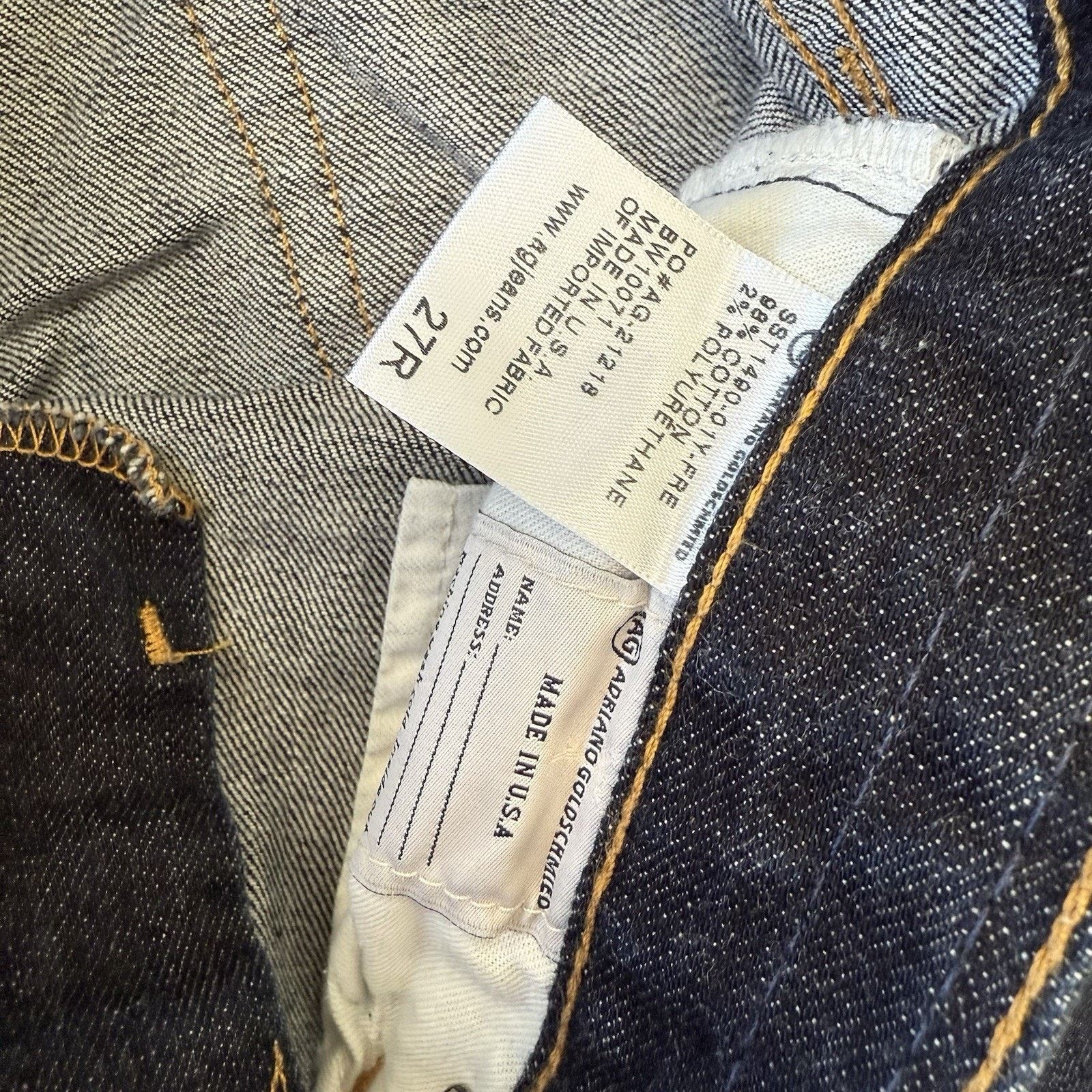 AG Adriano Goldschmied Adriano Goldschmied Selvedge Jeans Women's 30 Blue Dark Wash Size 30" / US 8 / IT 44 - 6 Thumbnail